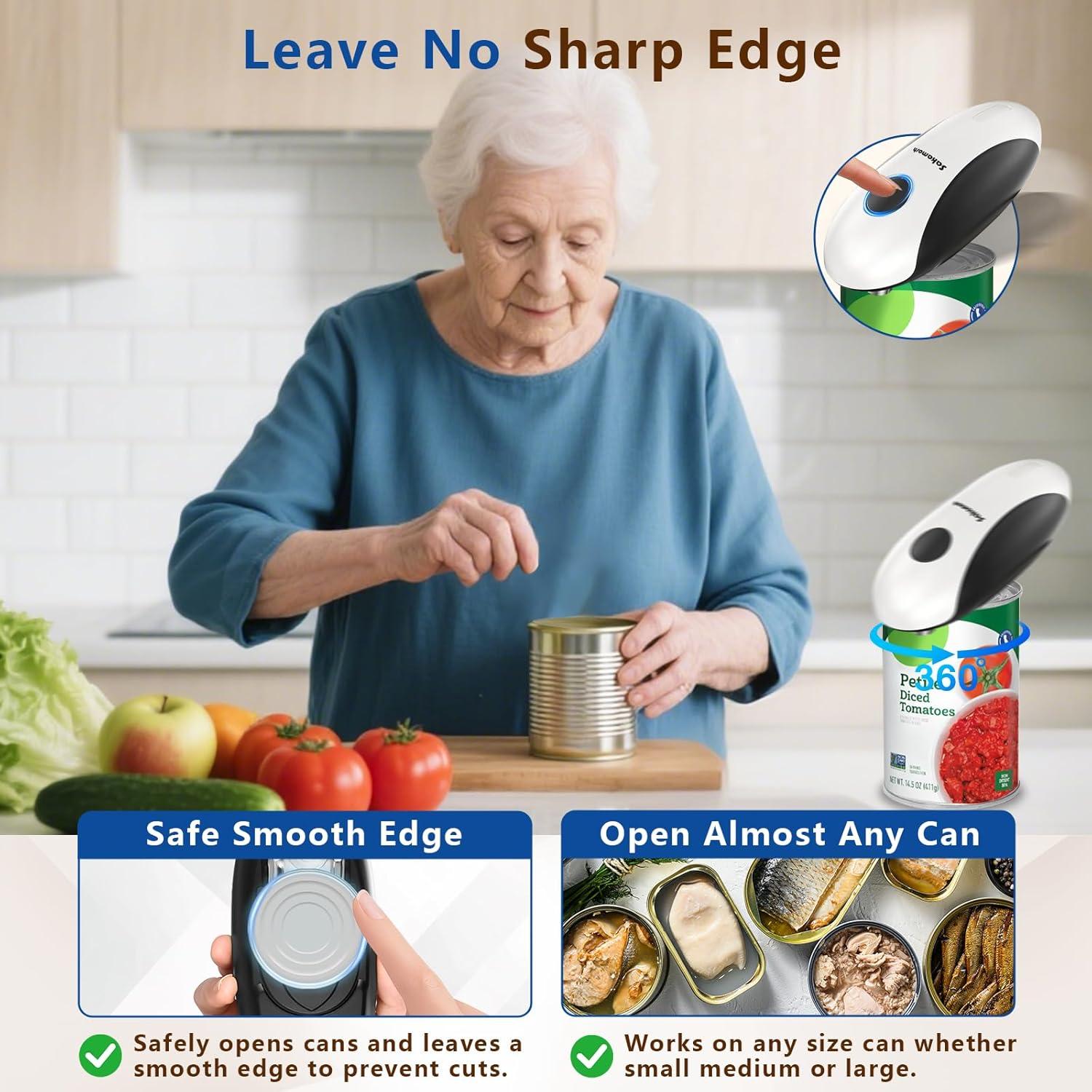 Abrelatas Eléctrico SAKAMOSH Recargable Automático para Cocina