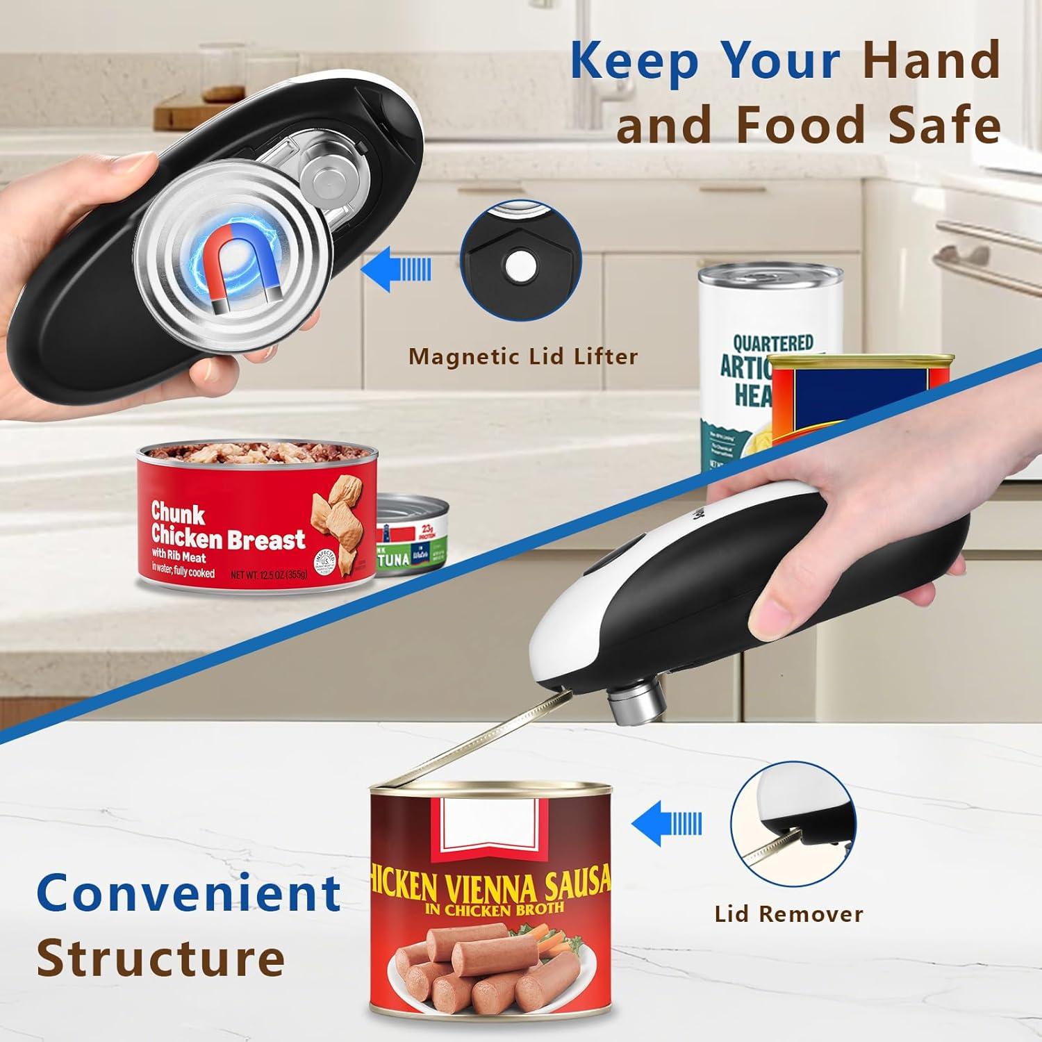 Abrelatas Eléctrico SAKAMOSH Recargable Automático para Cocina