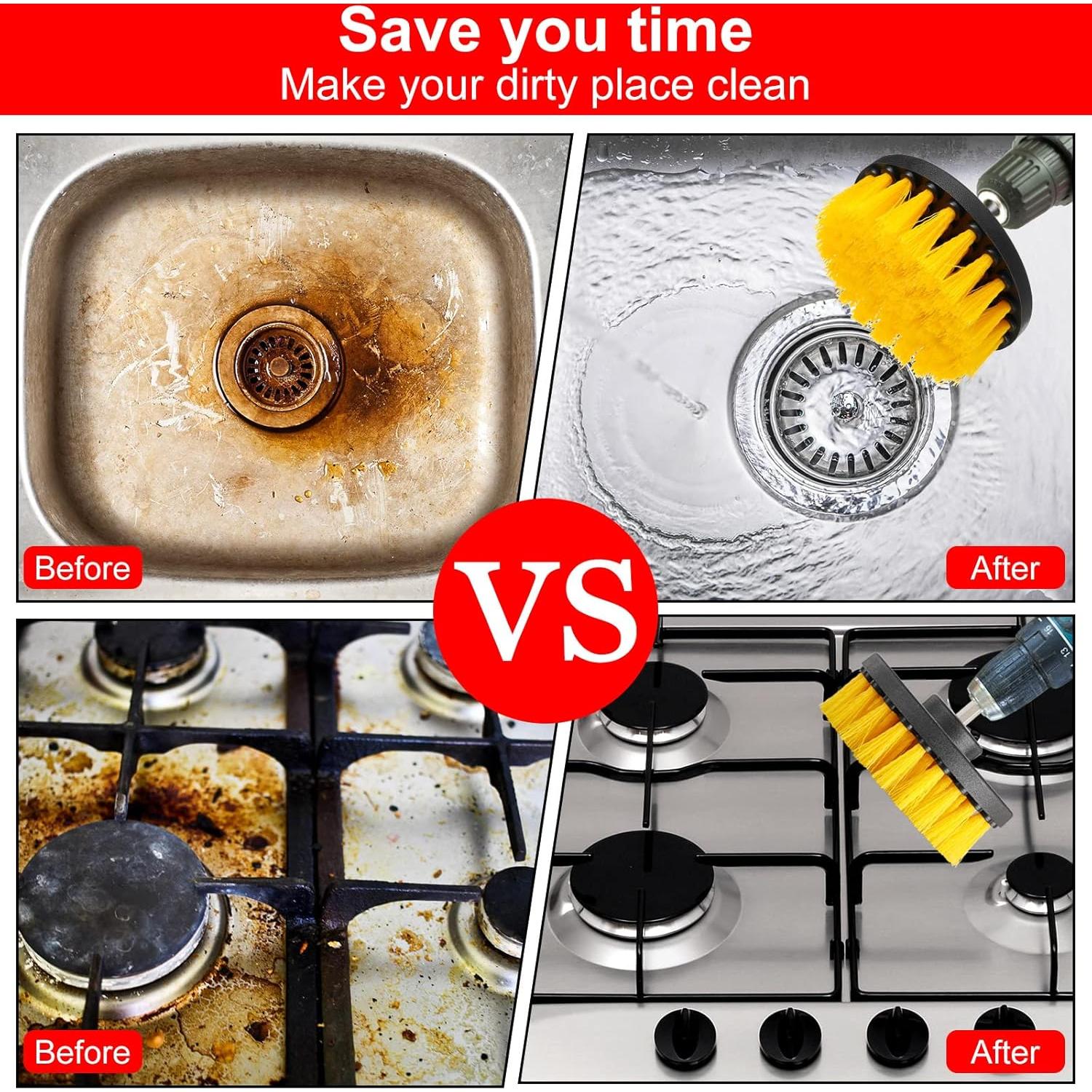 Kit de Limpieza 6 Pcs Brochas para Taladro Remerry 10.16 cm