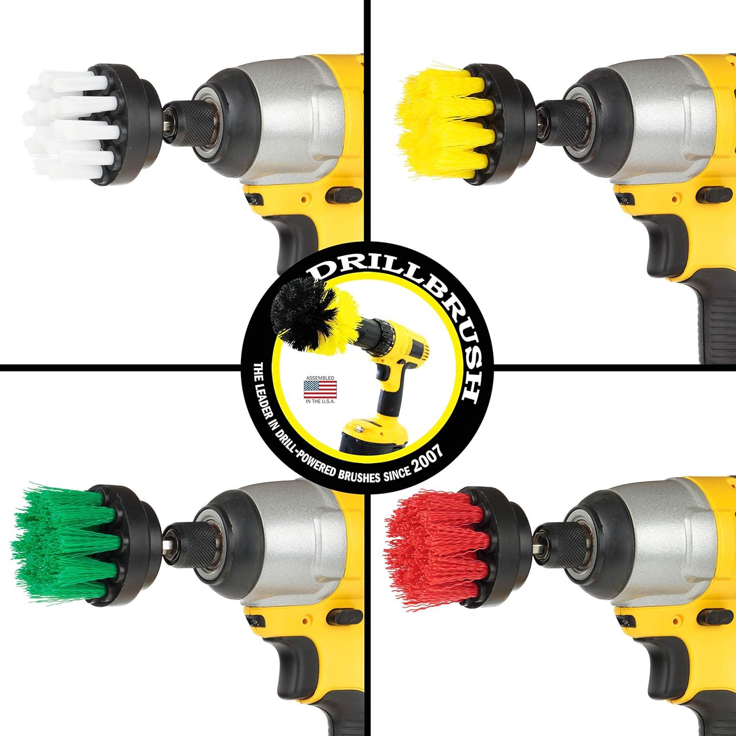 Kit de Cepillos de Limpieza Drillbrush 4 Piezas Nylon 5.08 cm