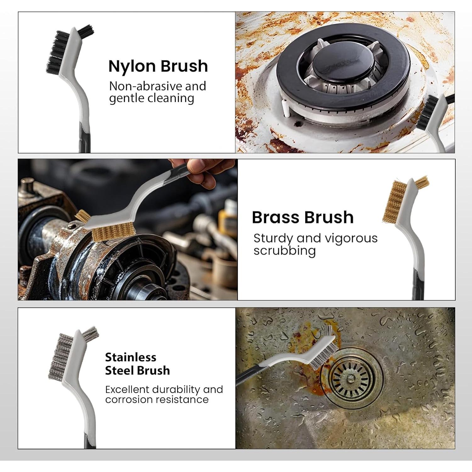 Juego de Cepillos de Alambre 13 Piezas Agotglmi - Limpieza Suave