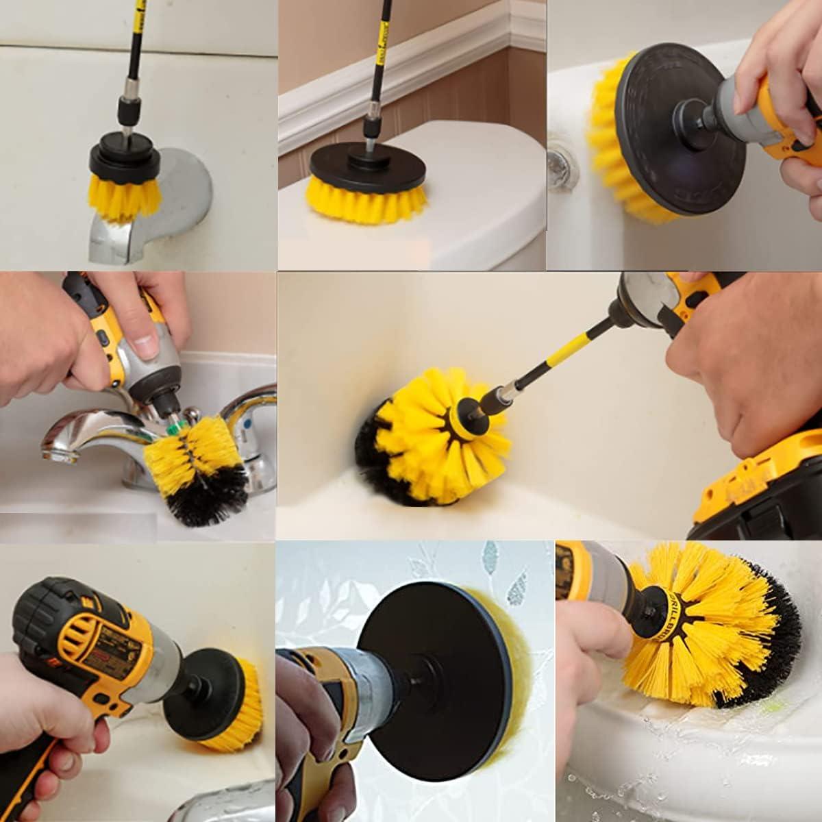 Juego de 5 cepillos de limpieza para taladro XCXSR - 2" a 5"