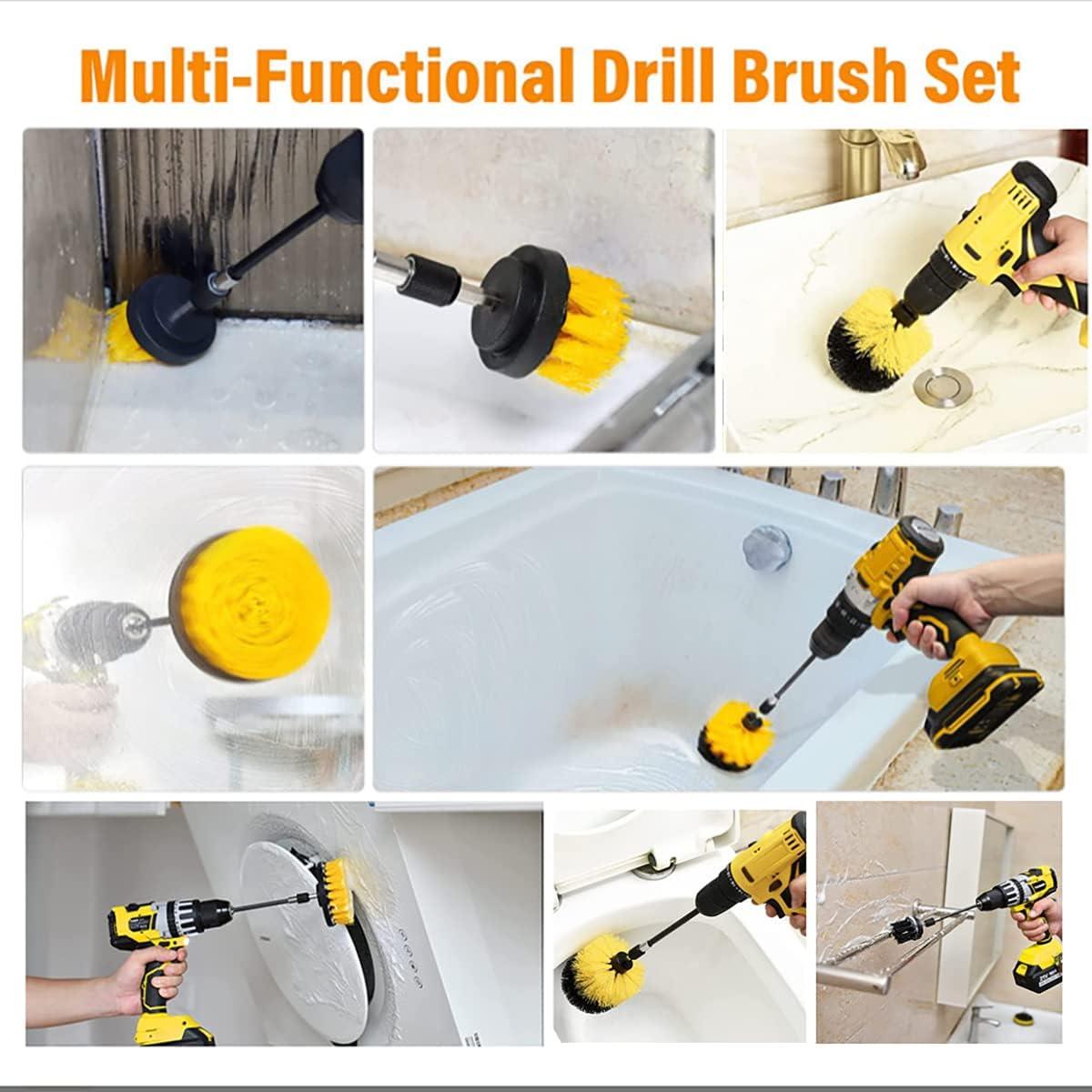 Juego de 5 cepillos de limpieza para taladro XCXSR - 2" a 5"