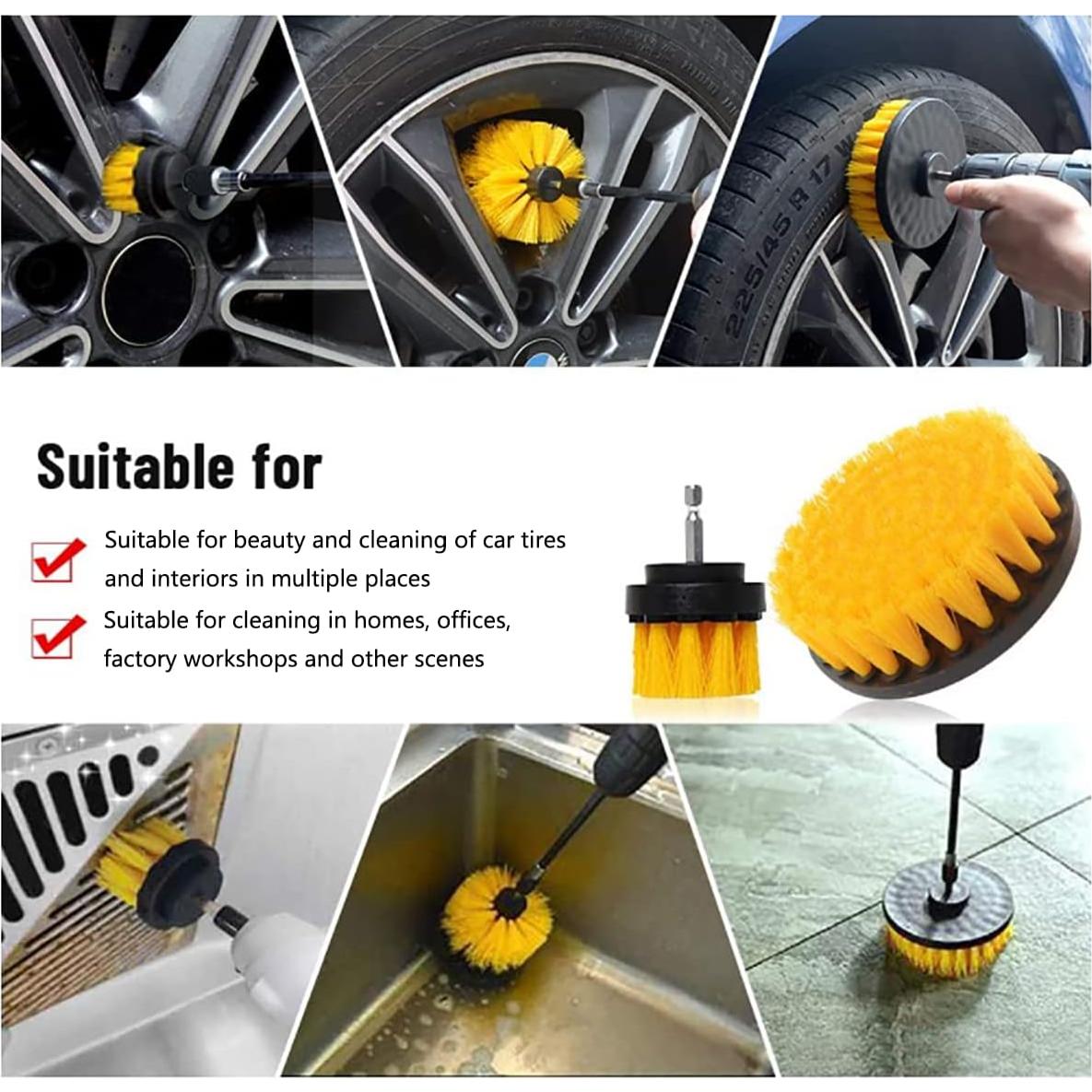 Juego de 5 cepillos de limpieza para taladro XCXSR - 2" a 5"