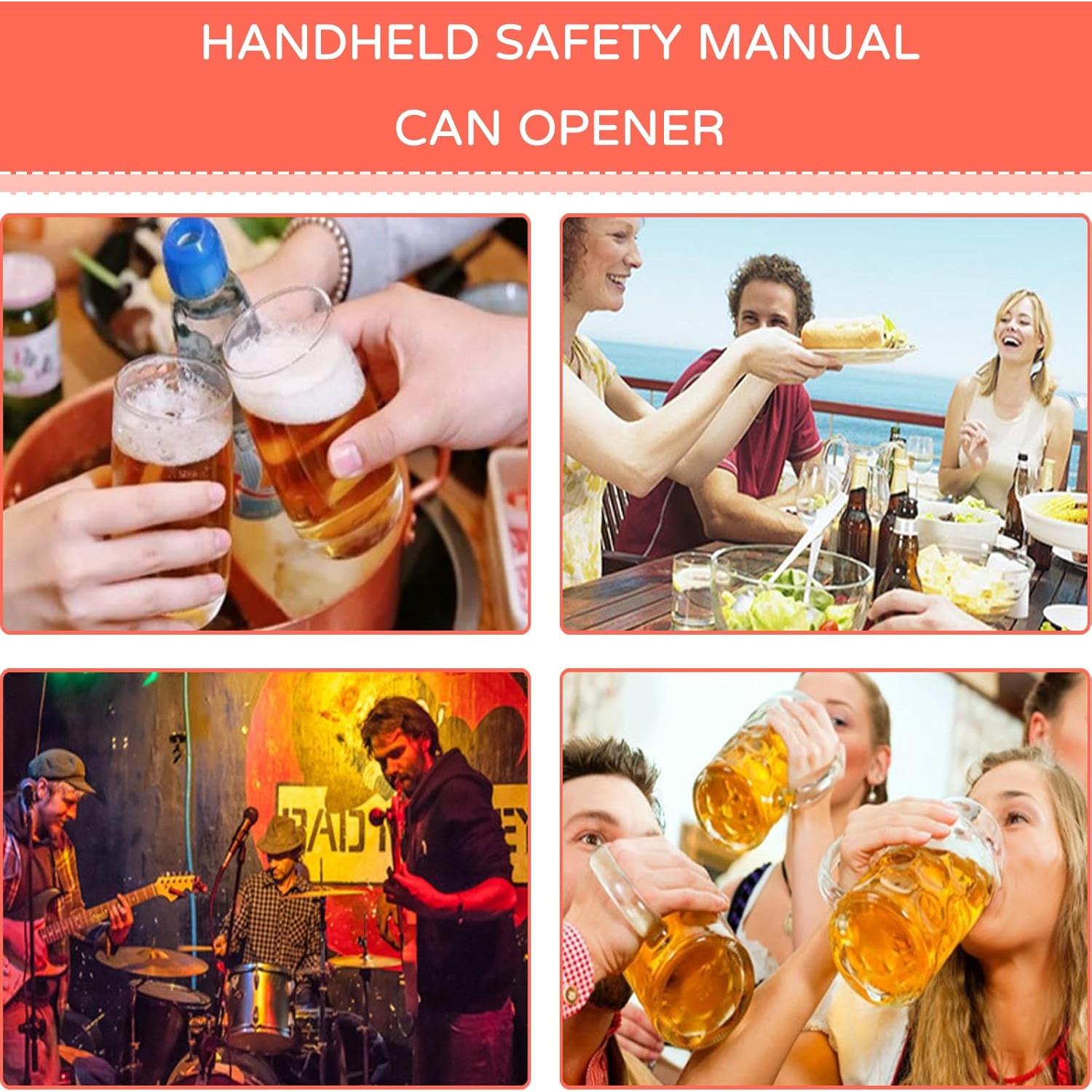 Abrebotellas de Latas Gyinere Rojo 6 cm Manual para Bebidas