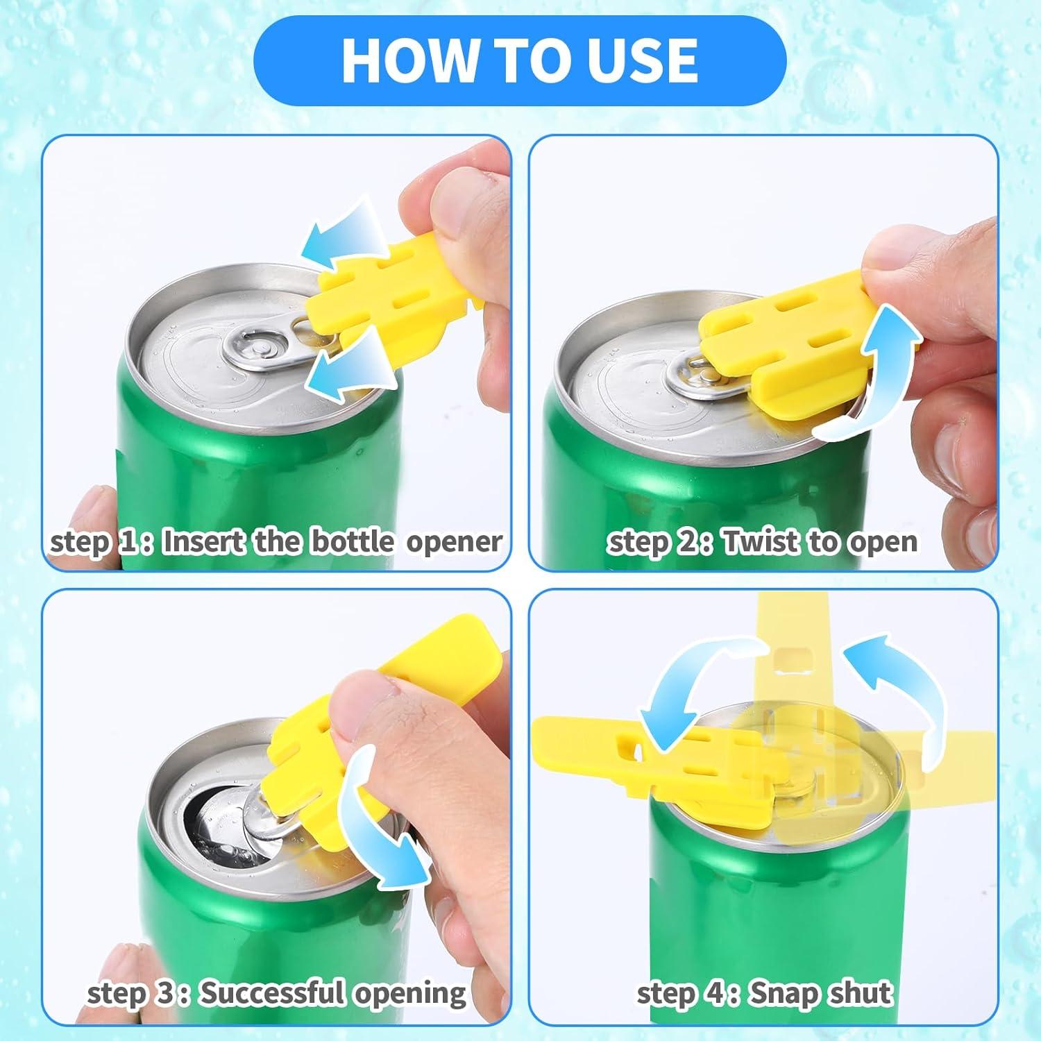 Juego de 12 Cubiertas para Latas Beibunhn + Abre Latas