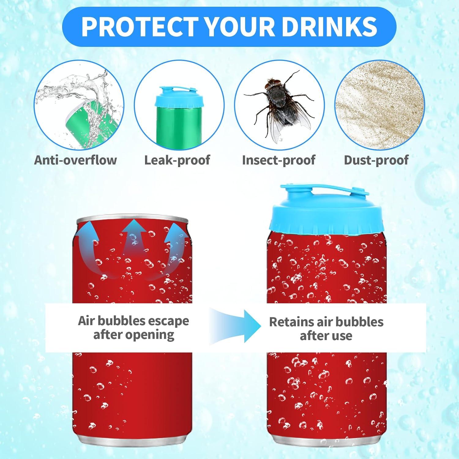 Juego de 12 Cubiertas para Latas Beibunhn + Abre Latas