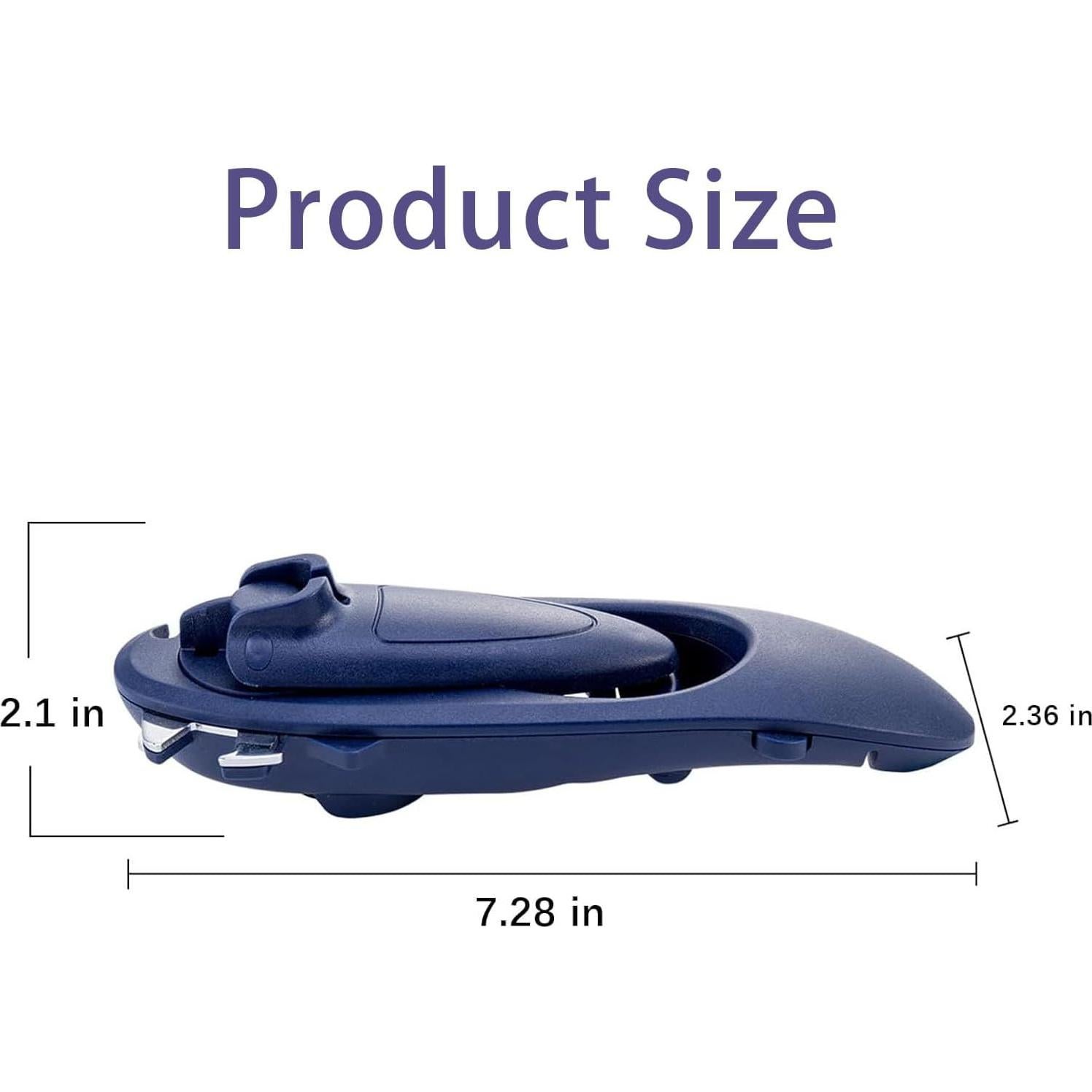 Abre latas 8-en-1 Conwhzc Manual Acero Inoxidable Azul