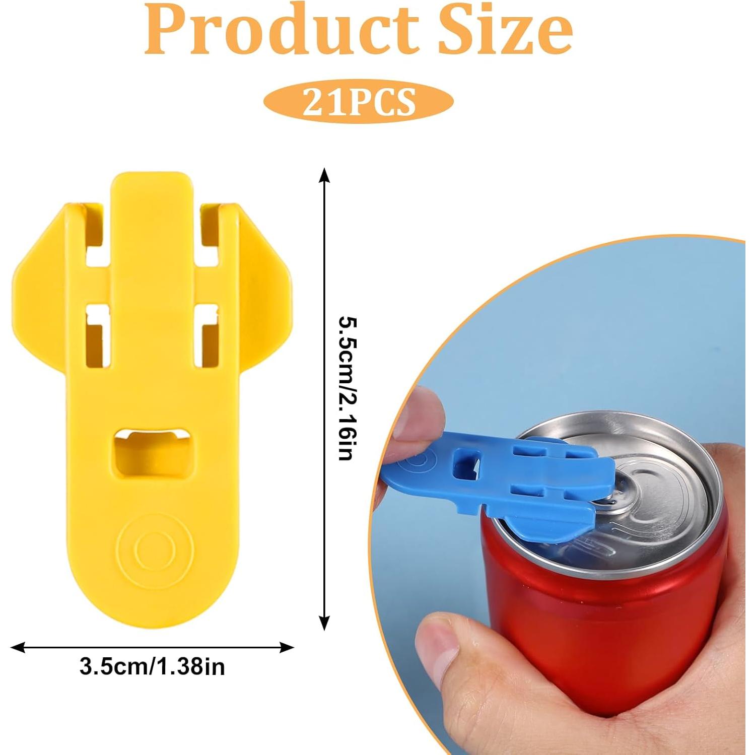 21 Piezas Abrebotellas Manual Aeaocvo con Protectores de Latas