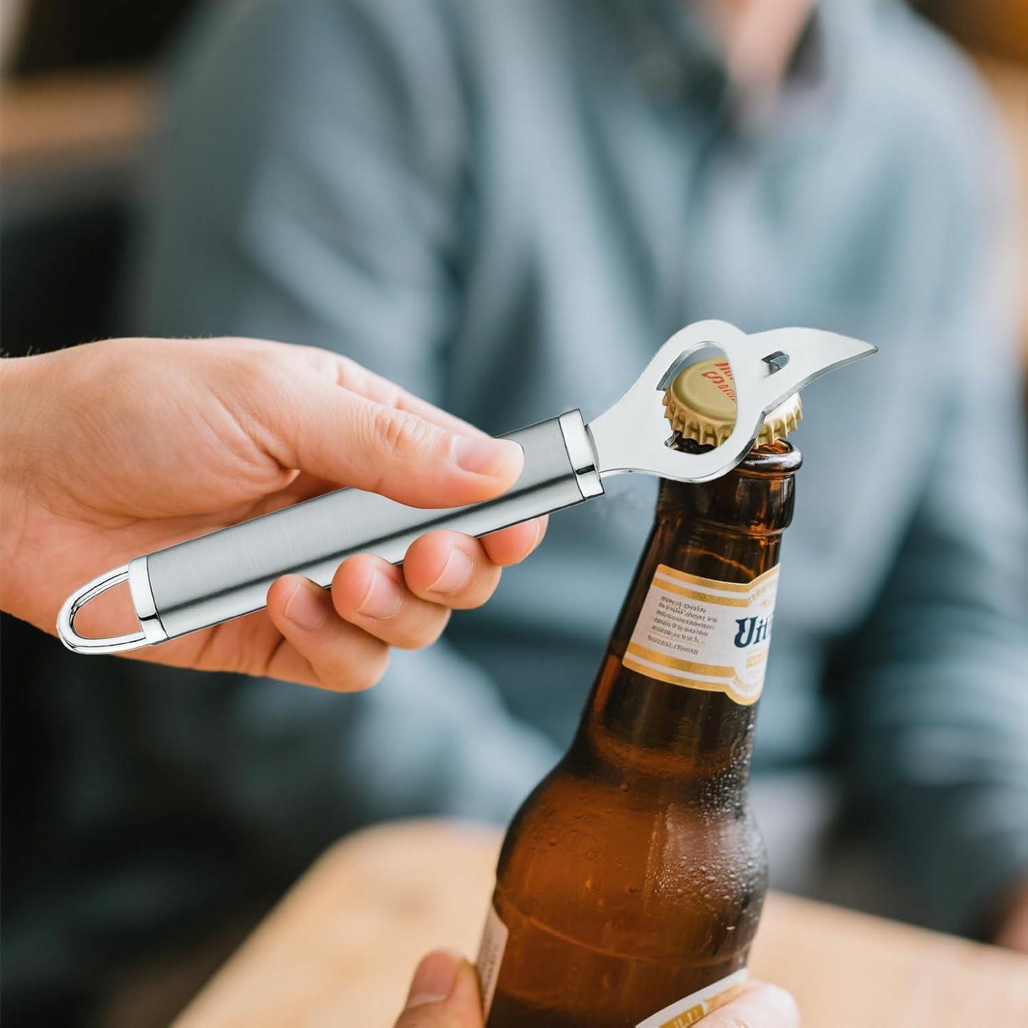 Abrebotellas y Abre Latas HIFIND 2 en 1 Acero Inoxidable