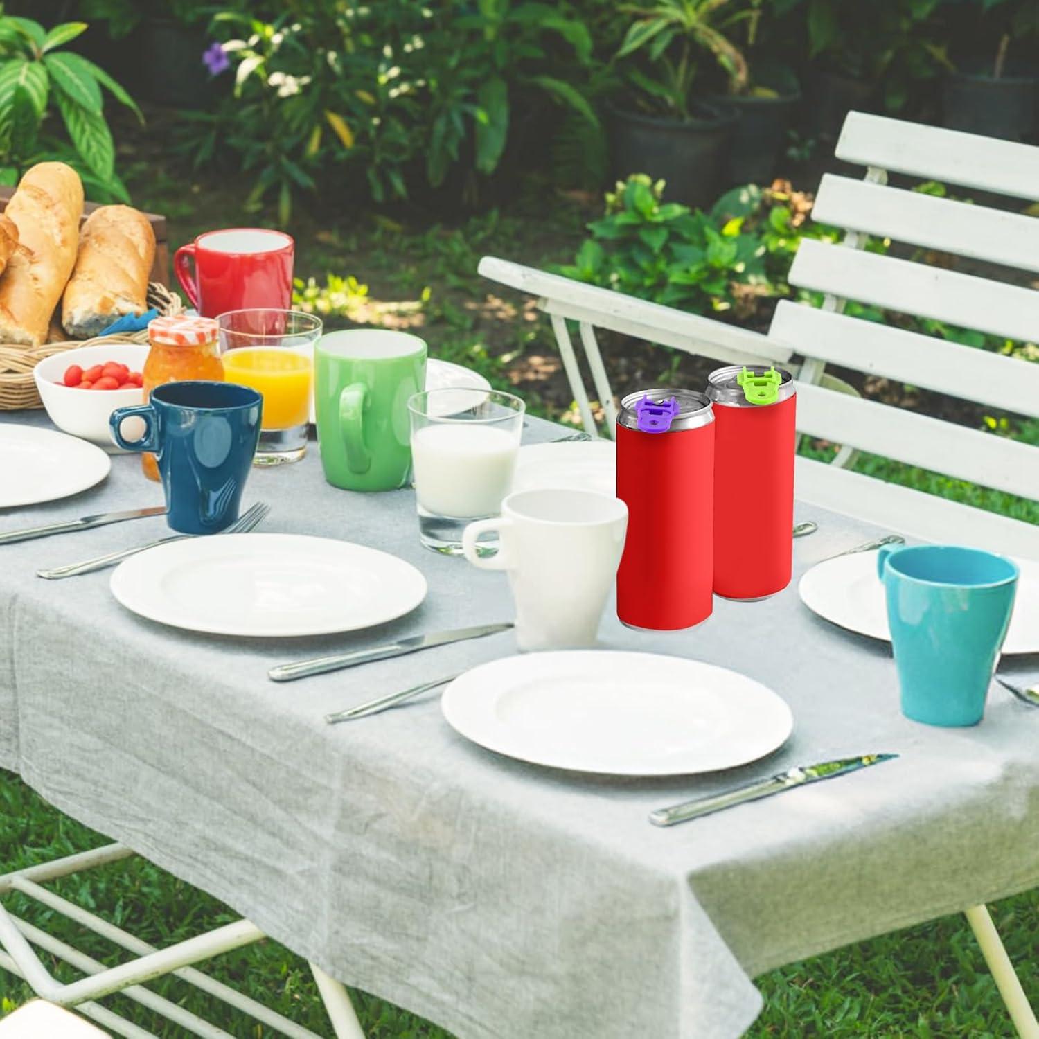 6 Abridores de Lata Manuales Telooco Coloridos a Prueba de Fugas