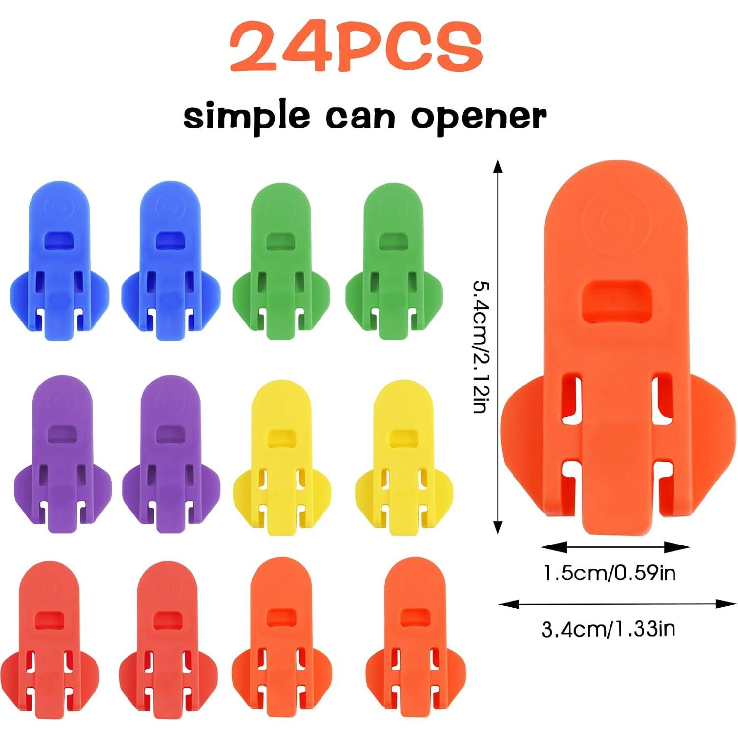 24 Abridores de Latas Manuales CIATBYYJ - Colores Vibrantes