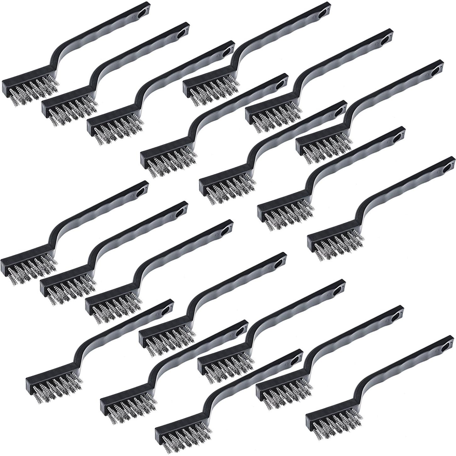 Juego de 20 Cepillos de Alambre Inoxidable Sunmns Mini 13cm