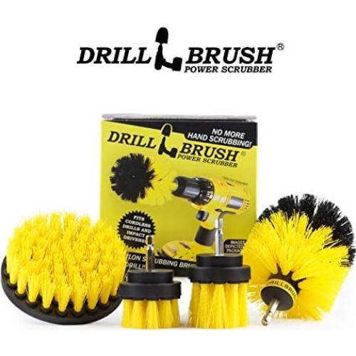Kit de Cepillos de Limpieza para Baño Drillbrush - 4 Piezas