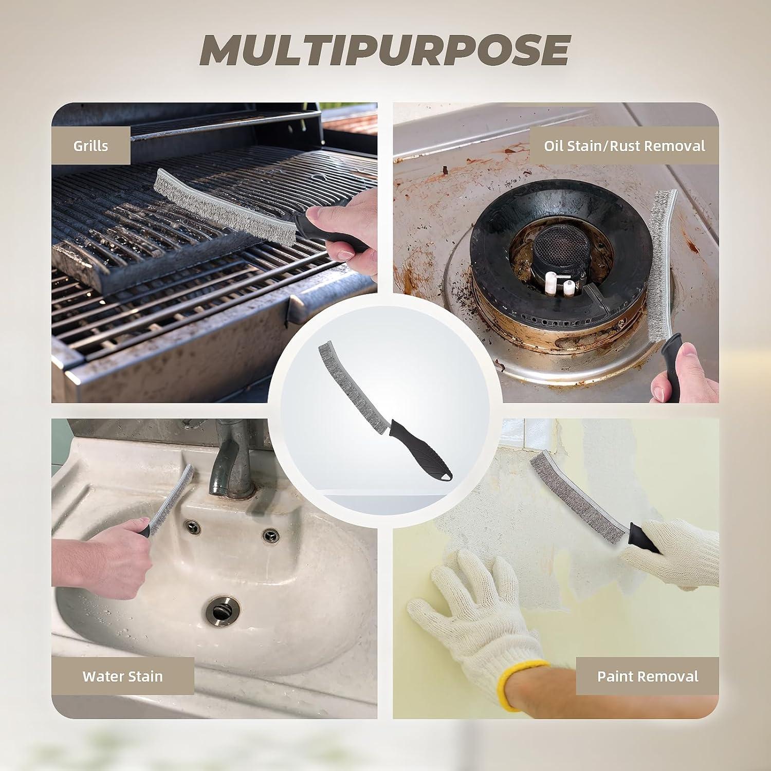 Juego de Cepillos de Limpieza KMOSENIA - 3 Unidades, Negro/Blanco