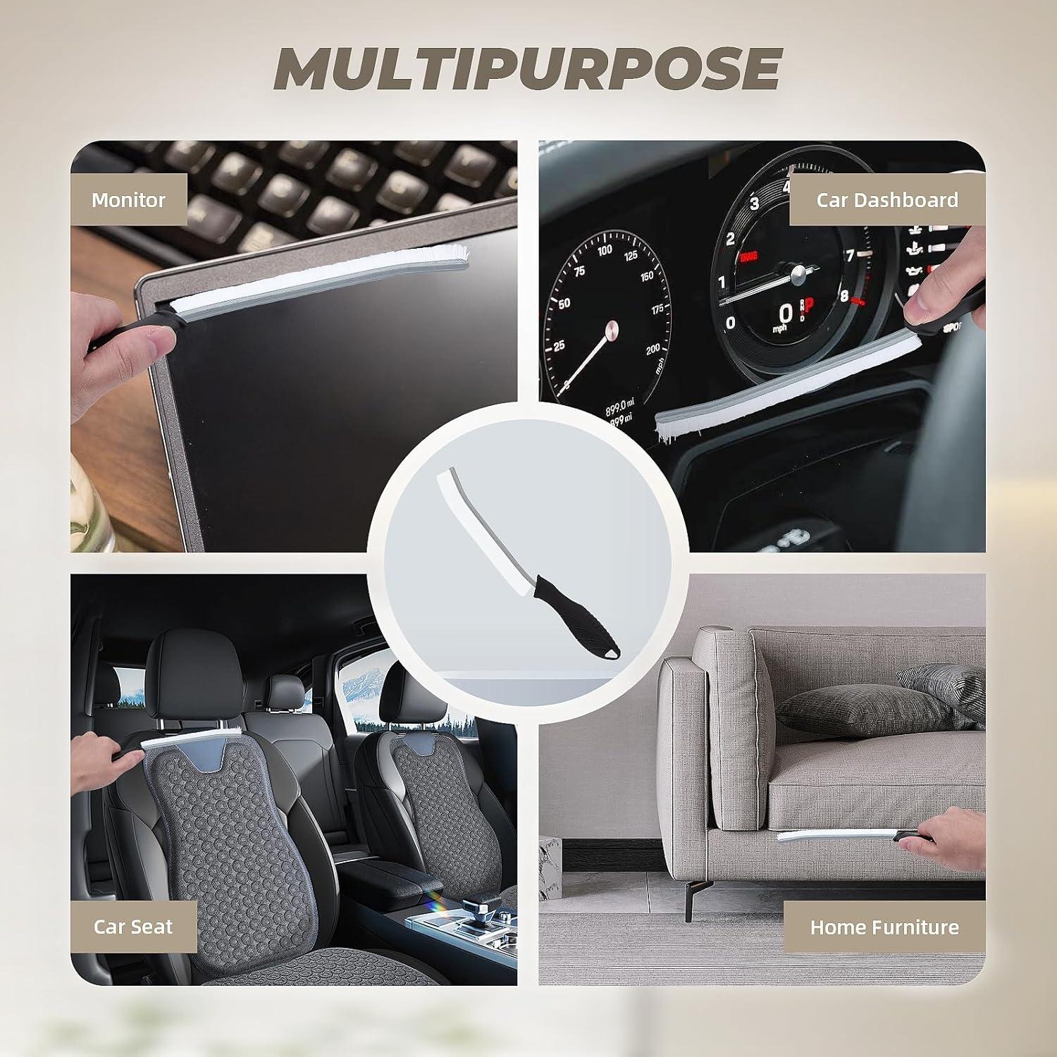 Juego de Cepillos de Limpieza KMOSENIA - 3 Unidades, Negro/Blanco