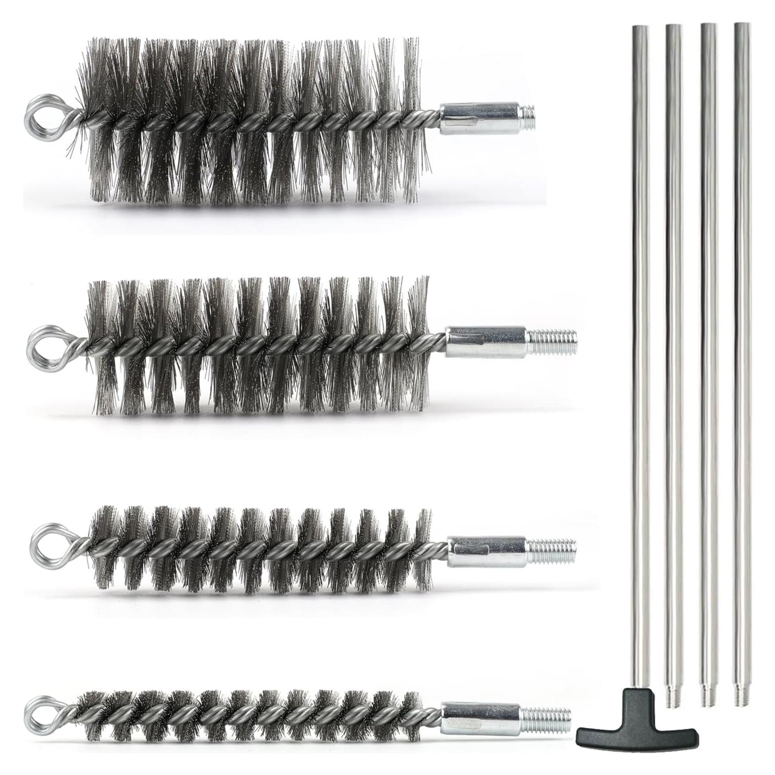Juego de cepillos de limpieza Ctsyuqoo 4 piezas acero inoxidable