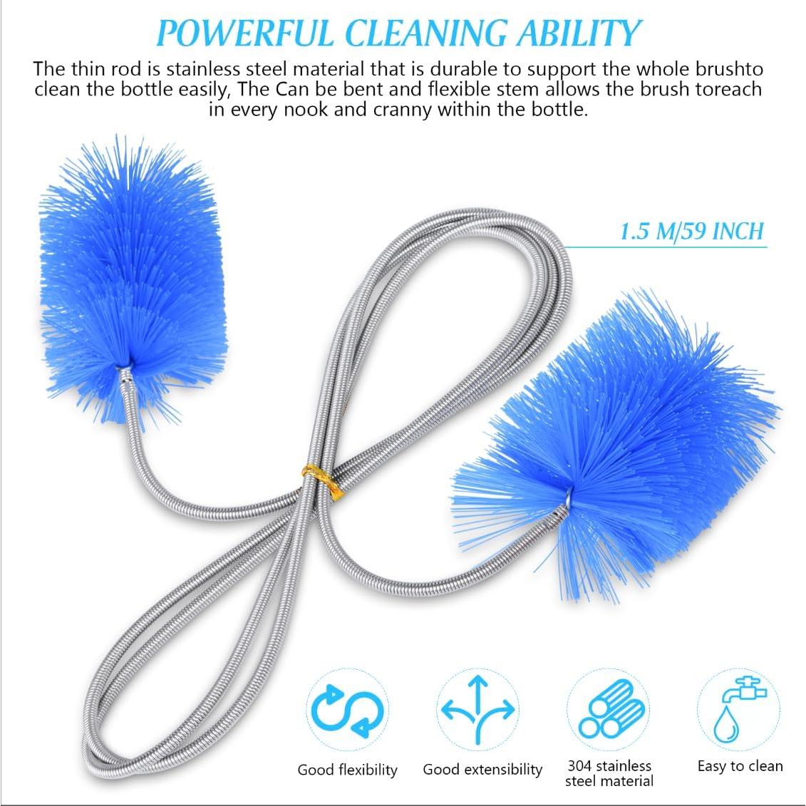 Juego de Cepillos de Drenaje Crvewom 3 Piezas Acero Inoxidable