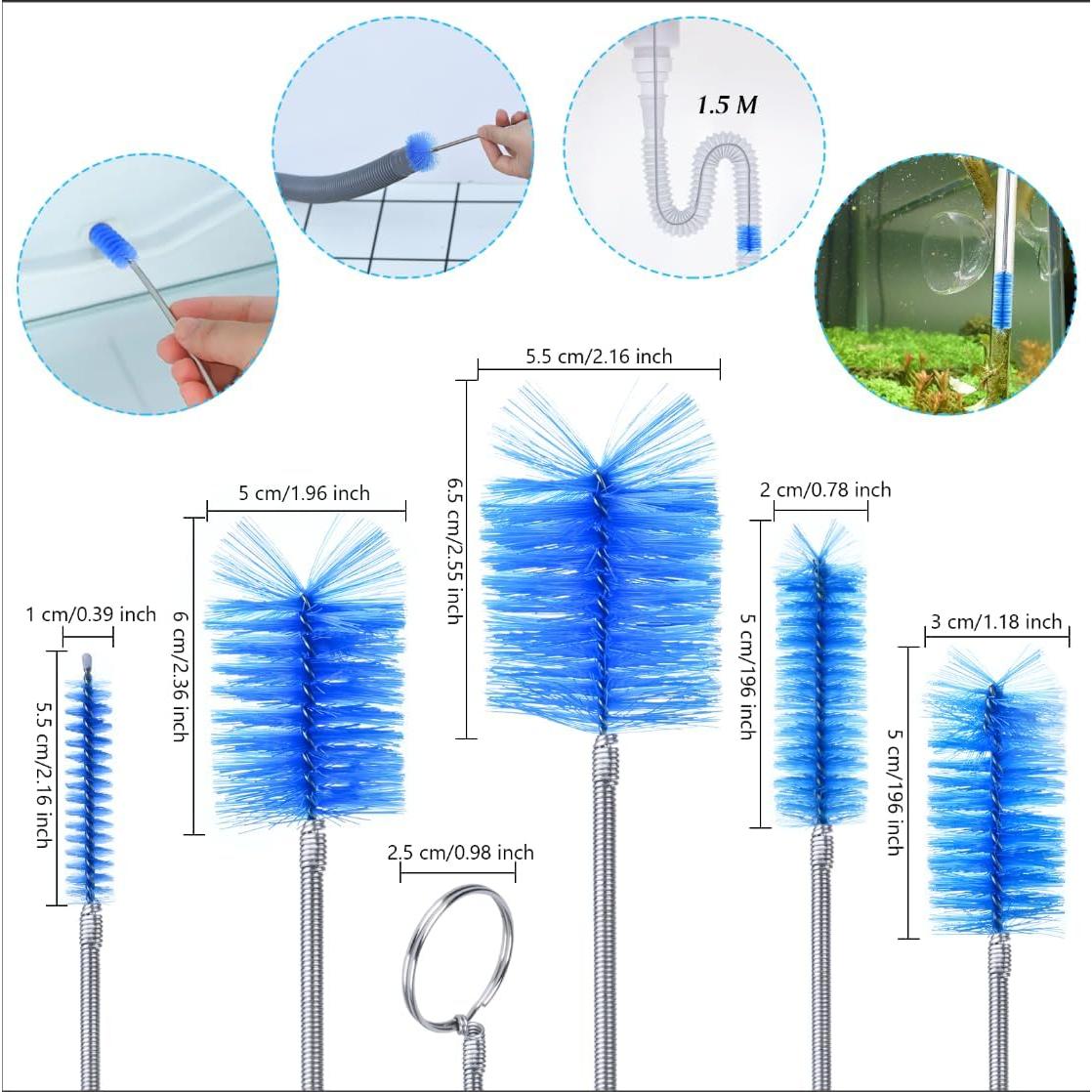 Juego de Cepillos de Drenaje Crvewom 3 Piezas Acero Inoxidable