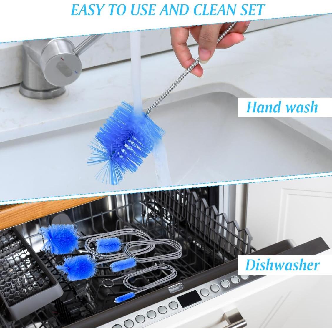 Juego de Cepillos de Drenaje Crvewom 3 Piezas Acero Inoxidable