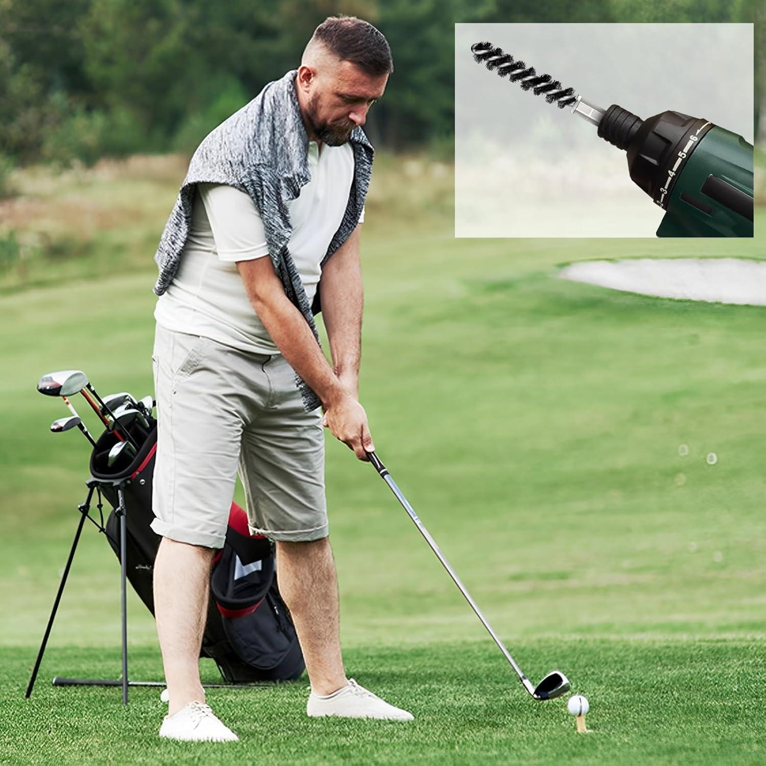 4 Cepillos de Limpieza para Palos de Golf Xthrotsenk Acero Inoxidable