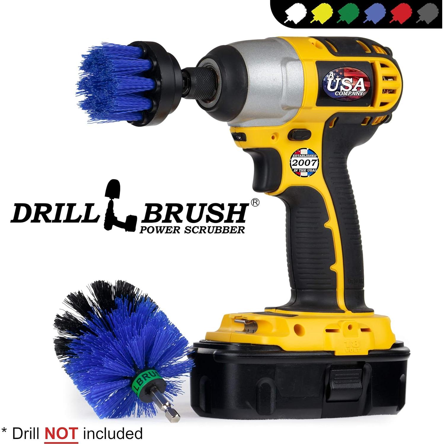 Set de Cepillos de Limpieza Acuática Drillbrush - 2 Piezas