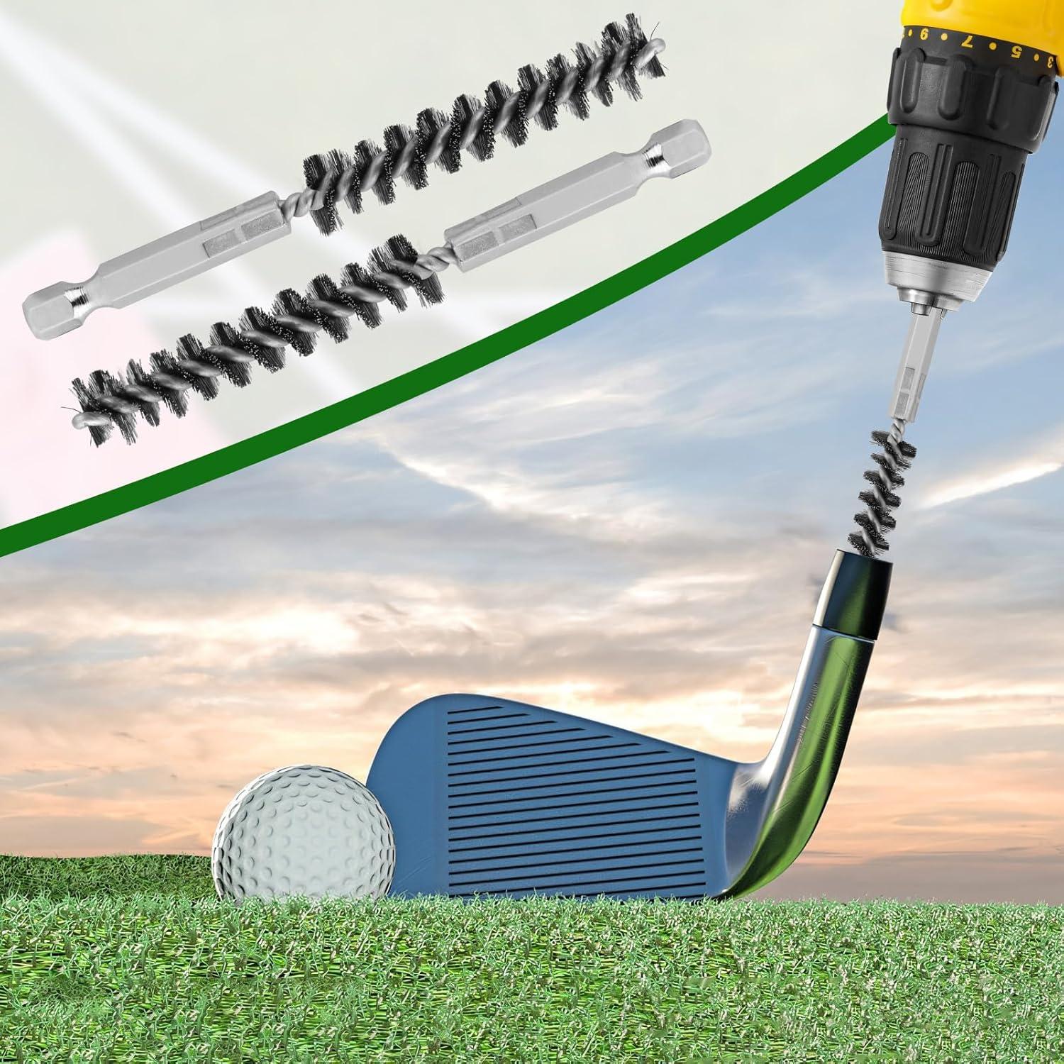 Juego de cepillos de limpieza de golf Pretwad 4 piezas acero inoxidable