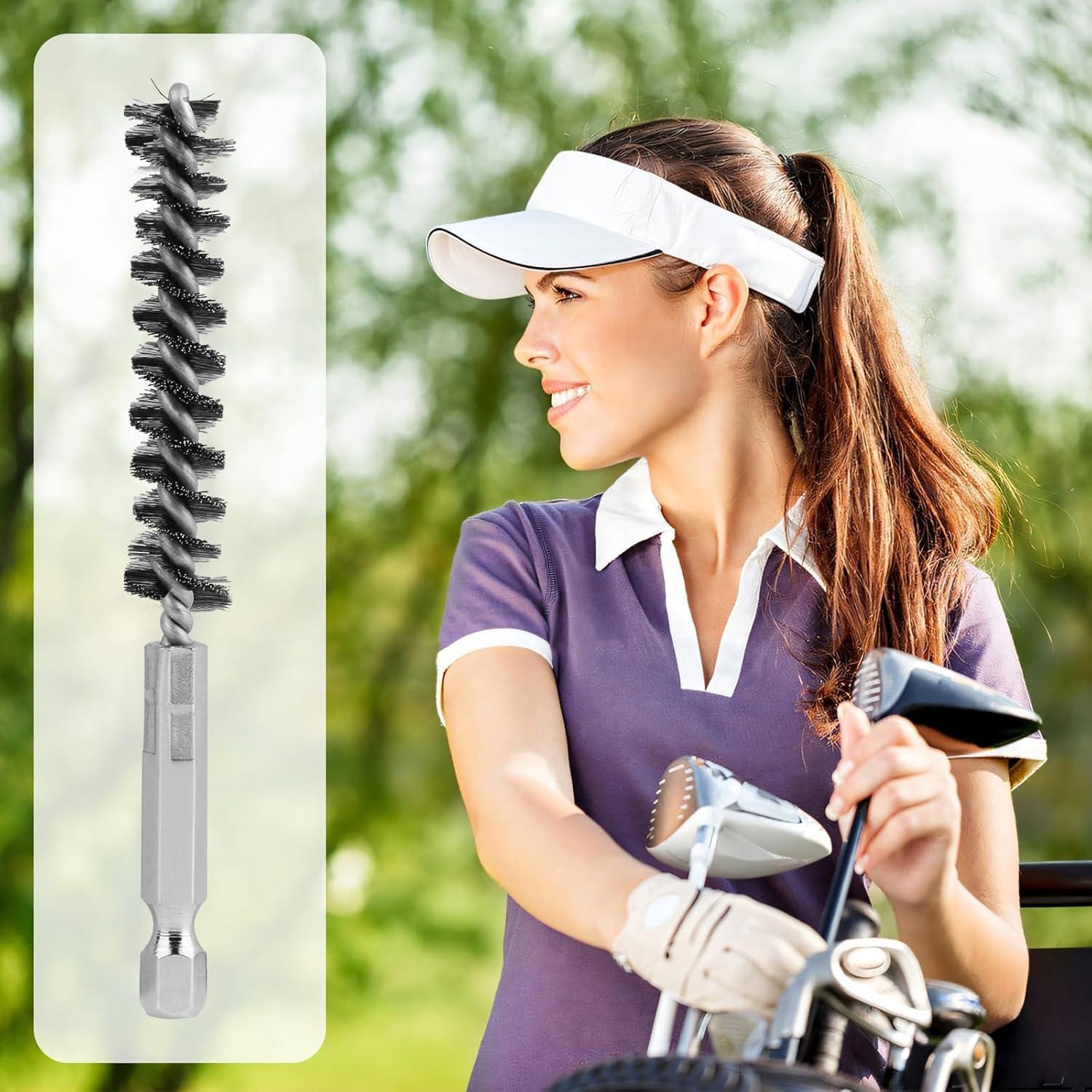 Juego de cepillos de limpieza de golf Pretwad 4 piezas acero inoxidable