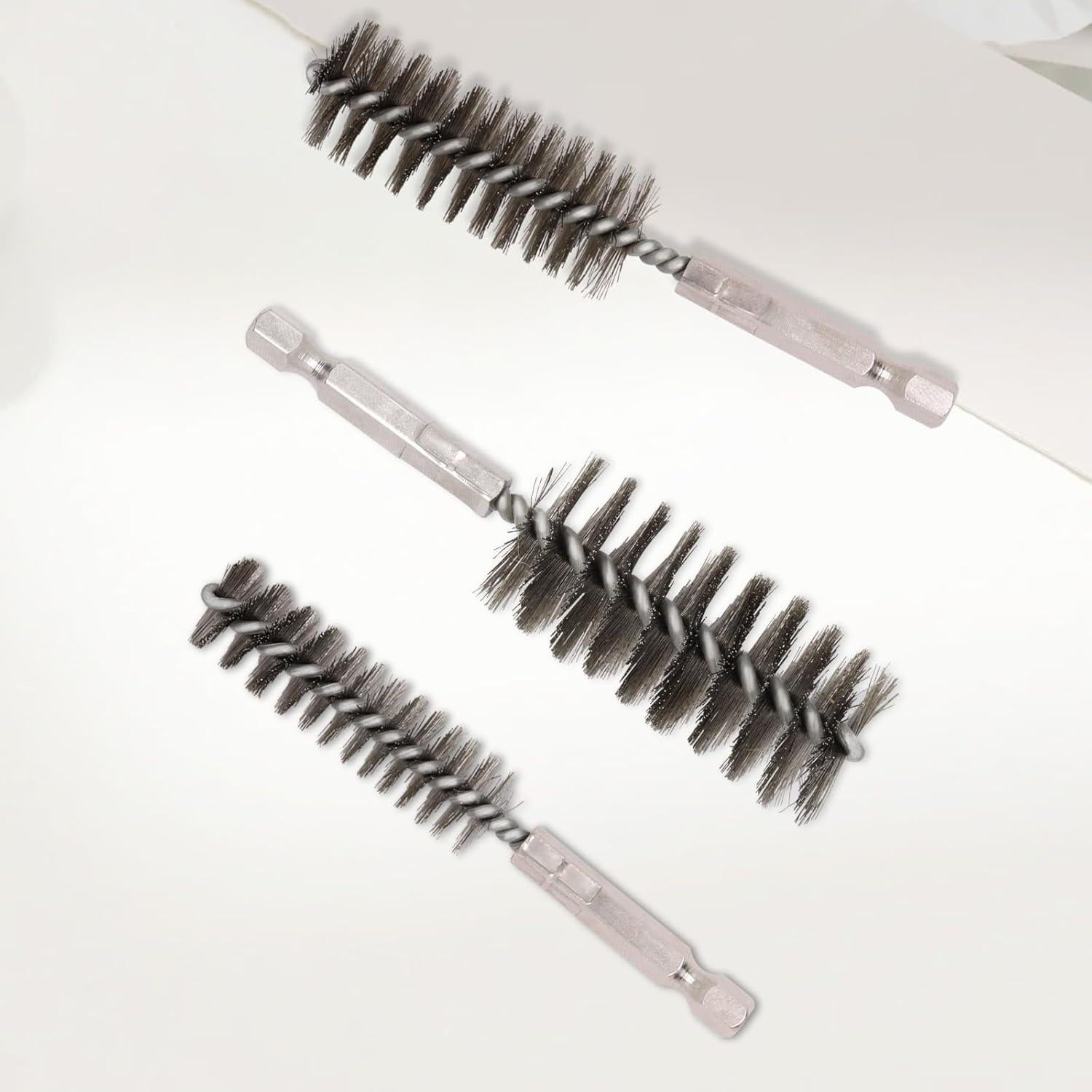 Juego de 6 Cepillos de Agujero BUXIMN Acero Inoxidable 12-25mm