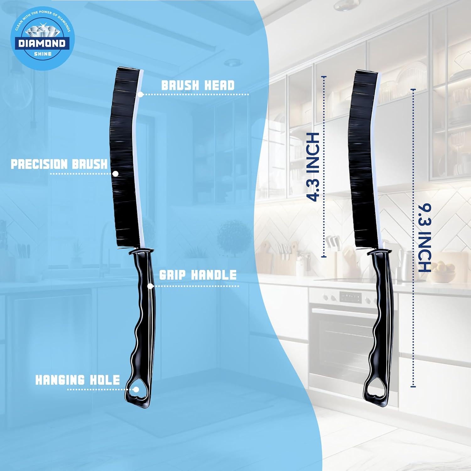 Juego de Cepillos de Limpieza de Lechada Diamond Shine 5 Piezas