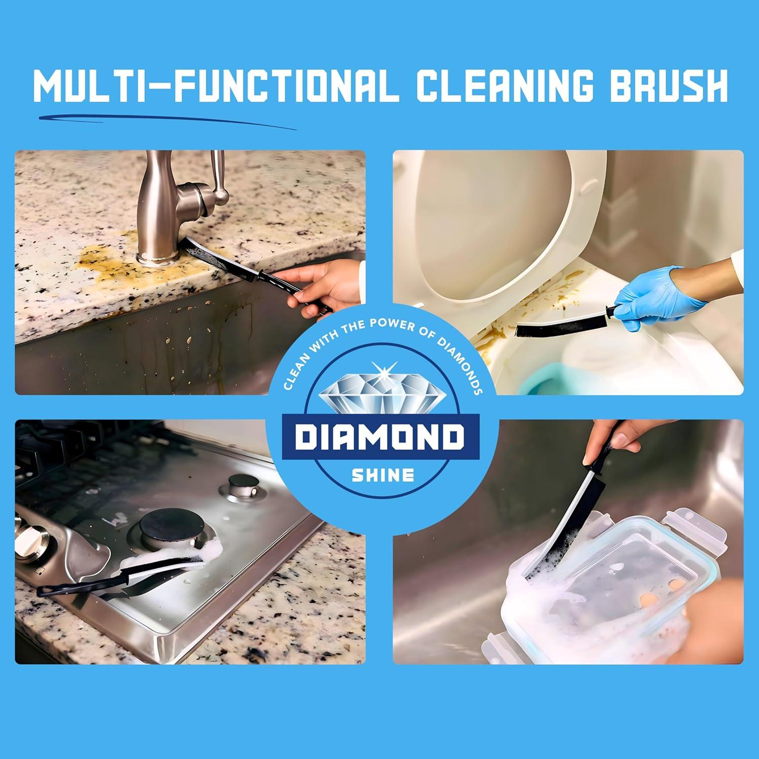 Juego de Cepillos de Limpieza de Lechada Diamond Shine 5 Piezas