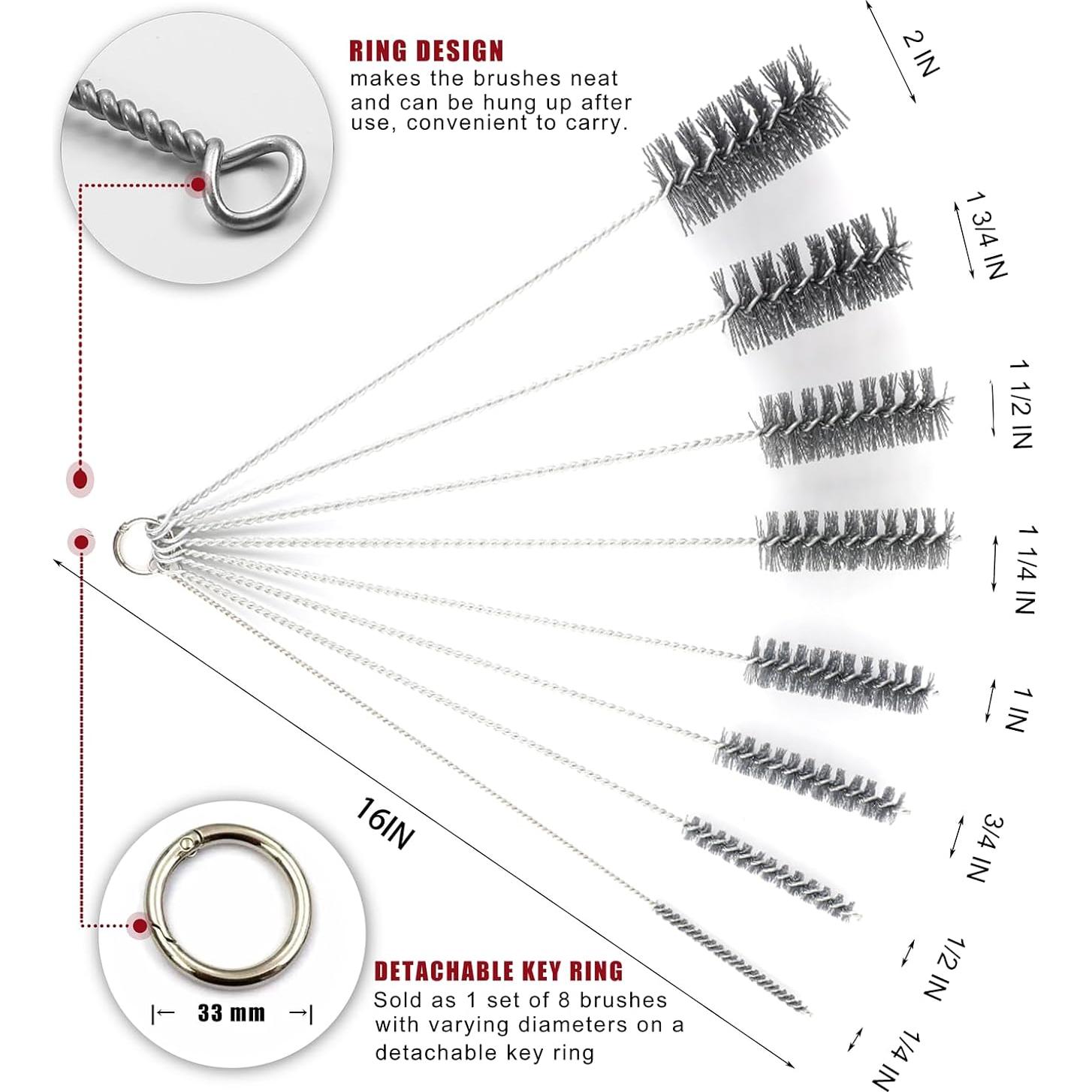 Juego de cepillos de limpieza Ctsyuqoo 8 piezas 40 cm nylon
