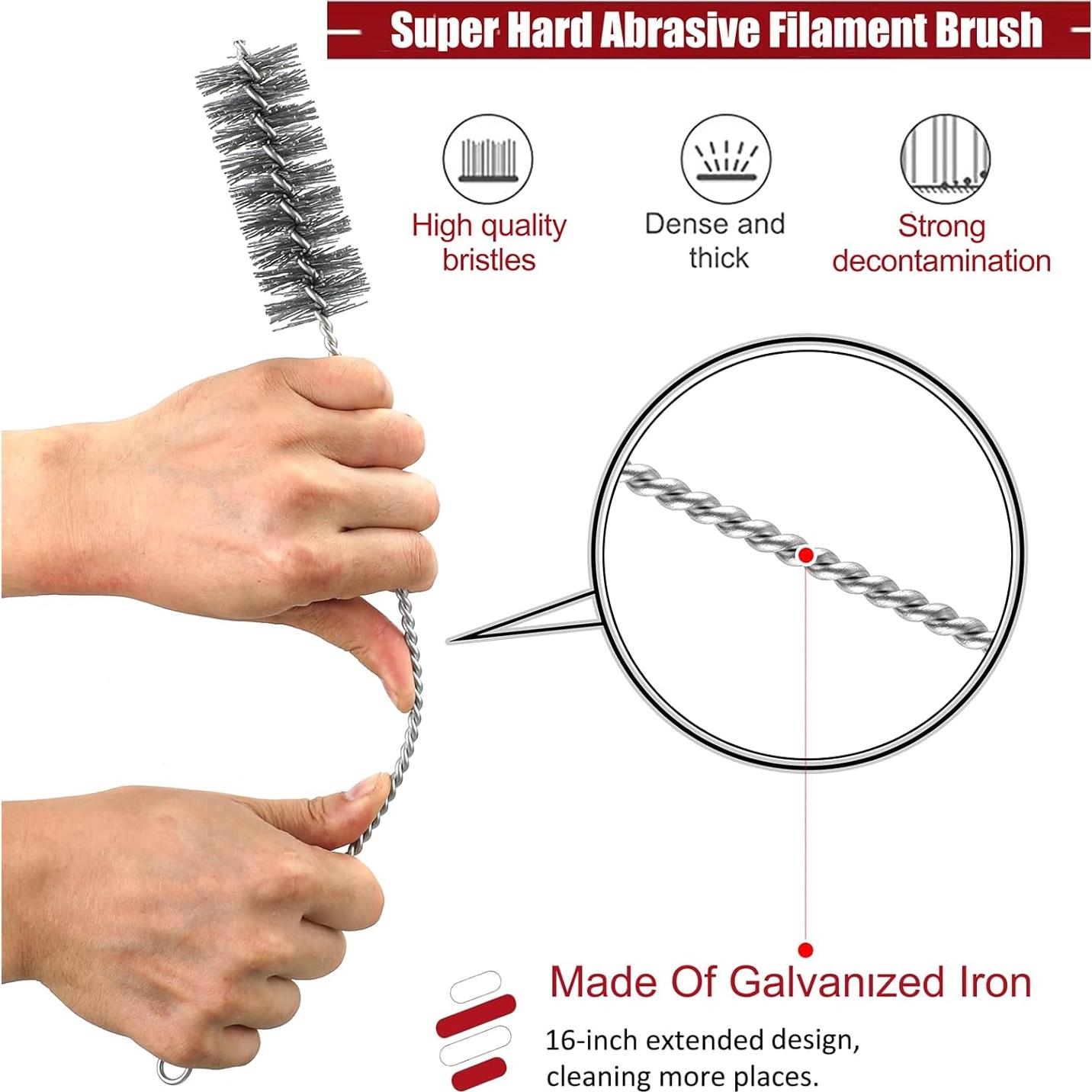 Juego de cepillos de limpieza Ctsyuqoo 8 piezas 40 cm nylon