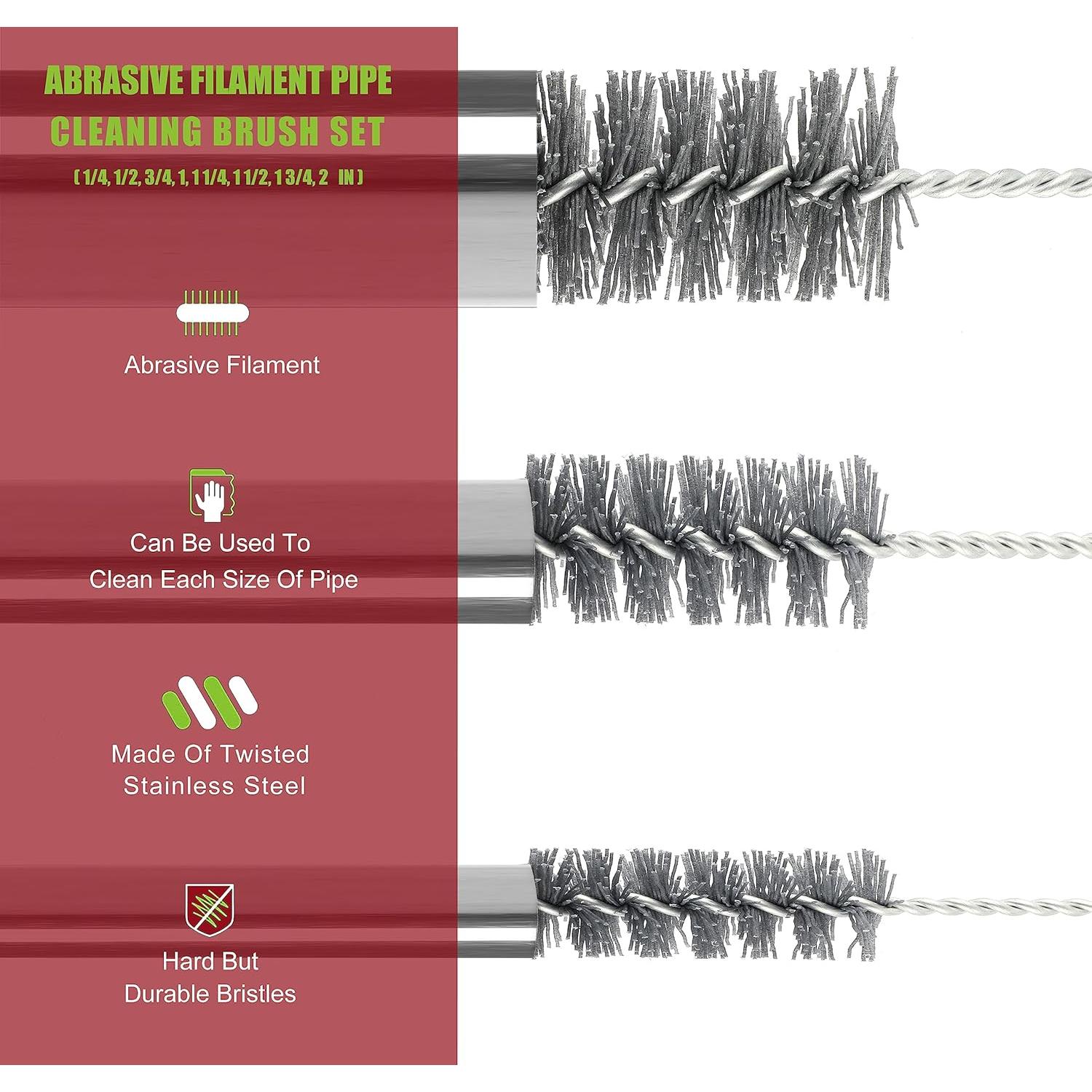 Juego de cepillos de limpieza Ctsyuqoo 8 piezas 40 cm nylon