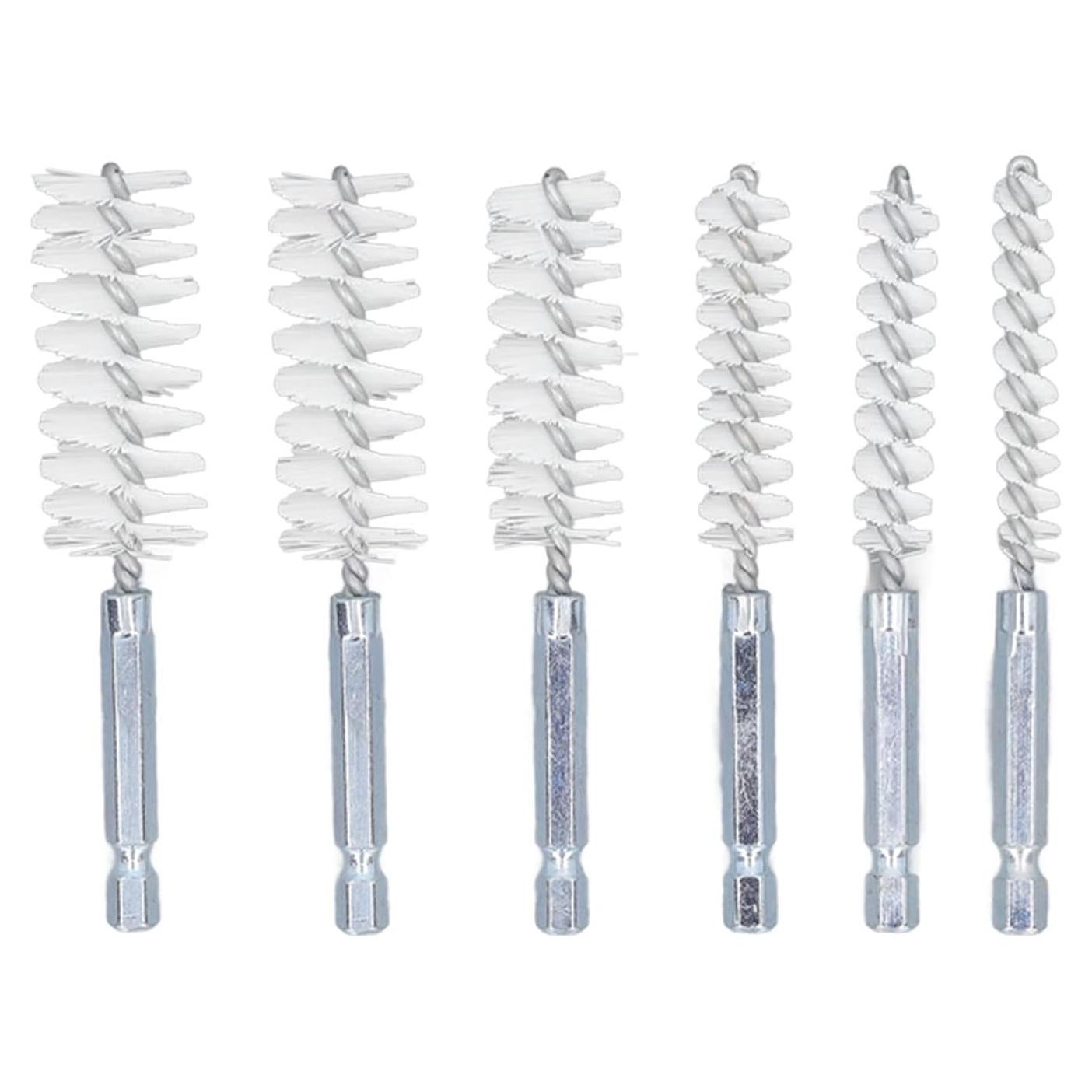 Juego de Cepillos de Perforación 6 Piezas Walfront Nylon Blanco