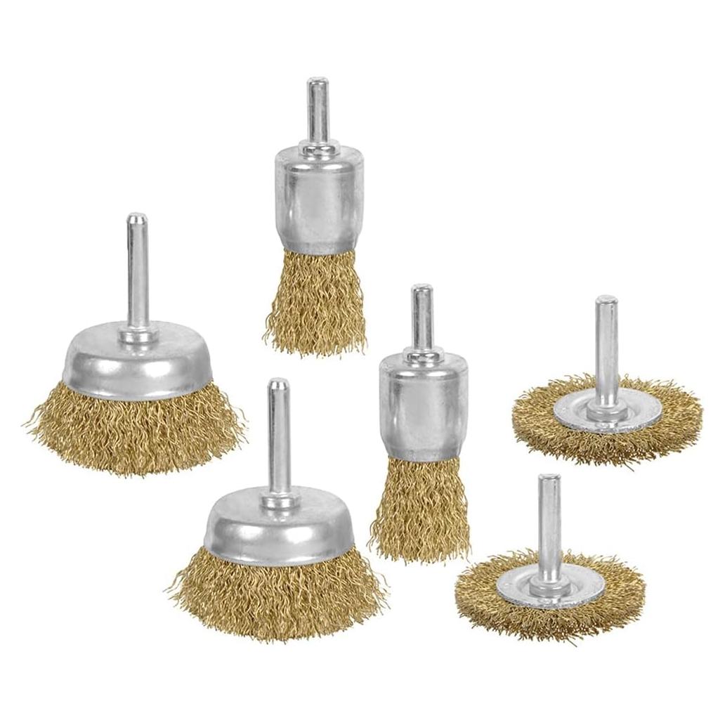 Juego de Brochas de Alambre de Latón Wideskall 3 Piezas