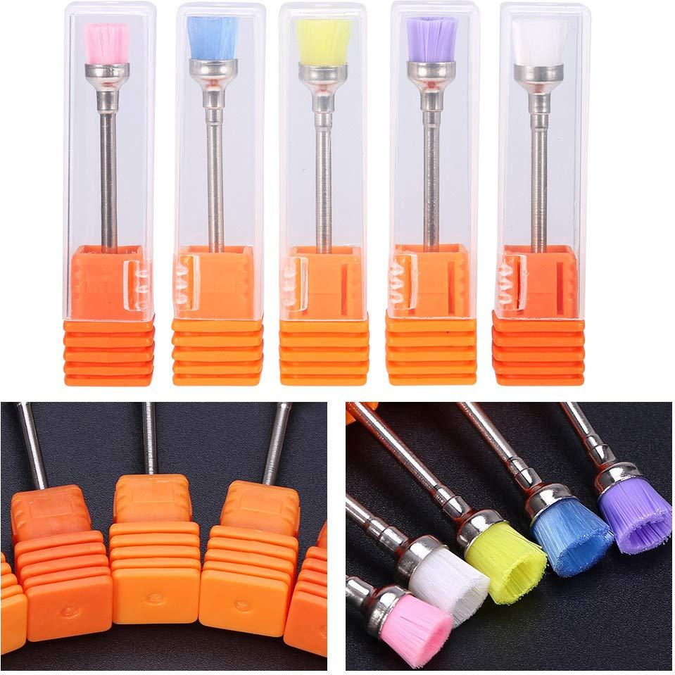 Juego de 5 Brochas de Limpieza de Esmalte Dioche - Acero Inoxidable