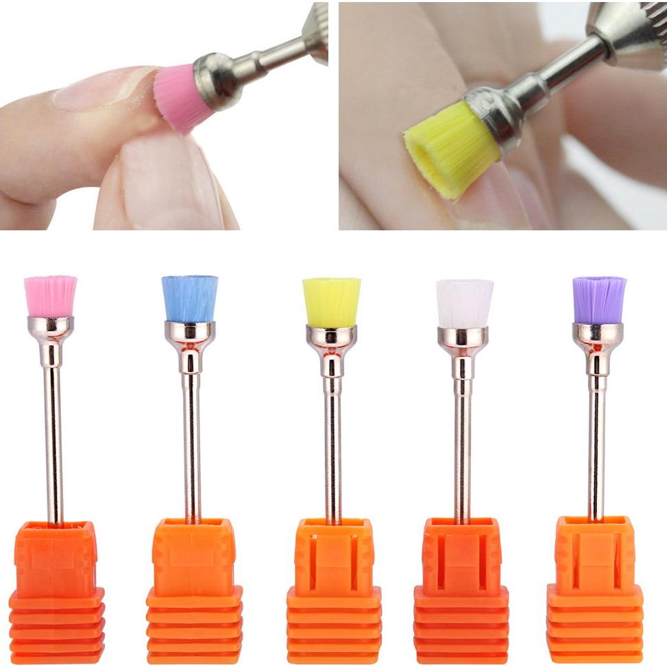 Juego de 5 Brochas de Limpieza de Esmalte Dioche - Acero Inoxidable