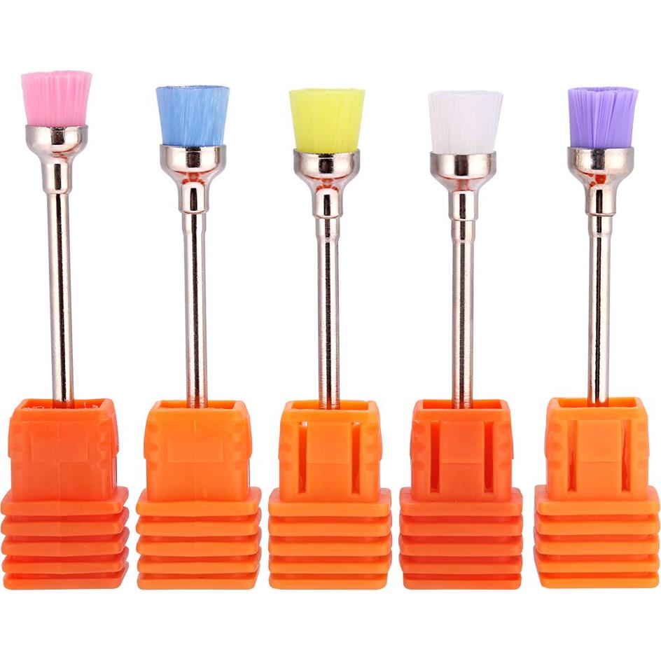 Juego de 5 Brochas de Limpieza de Esmalte Dioche - Acero Inoxidable