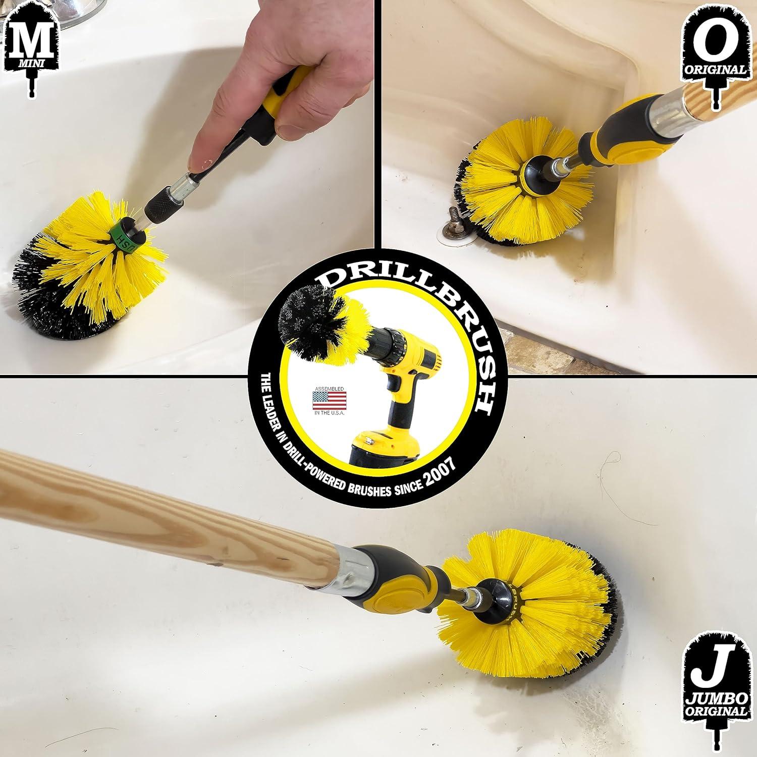 Juego de Cepillos de Limpieza para Baño Drillbrush - 4 Piezas