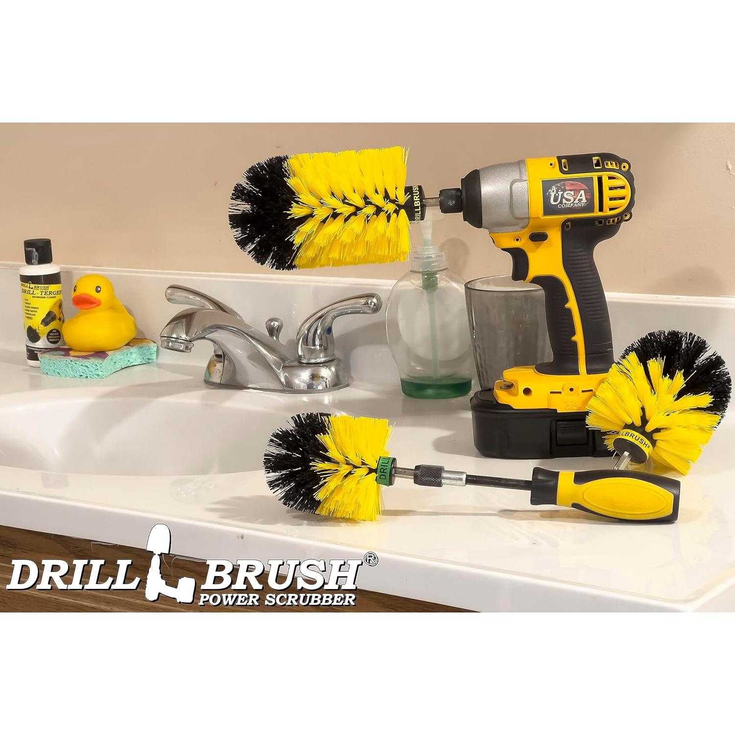 Juego de Cepillos de Limpieza para Baño Drillbrush - 4 Piezas