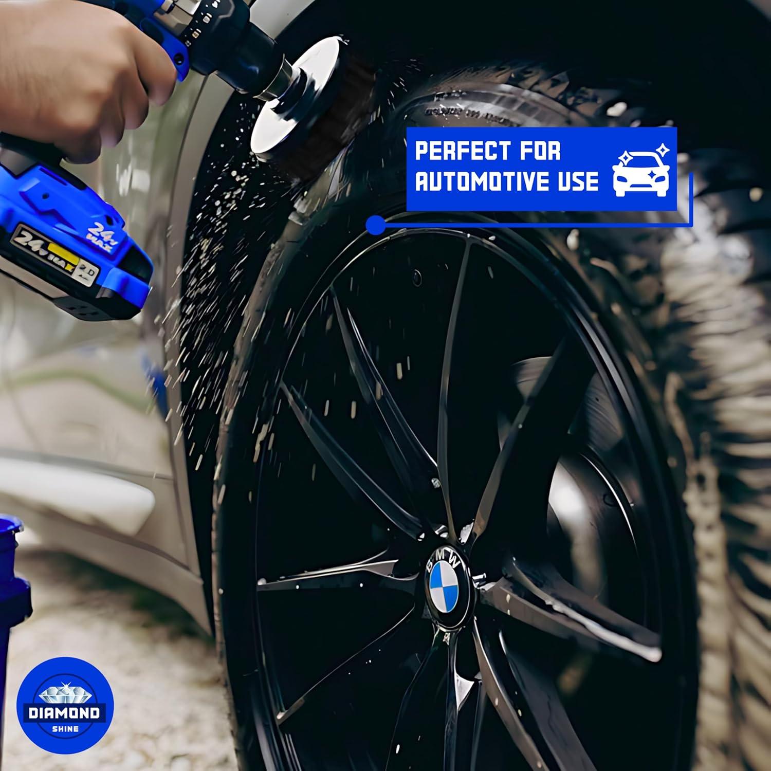 Paquete de 3 cepillos de limpieza Diamond Shine para taladro