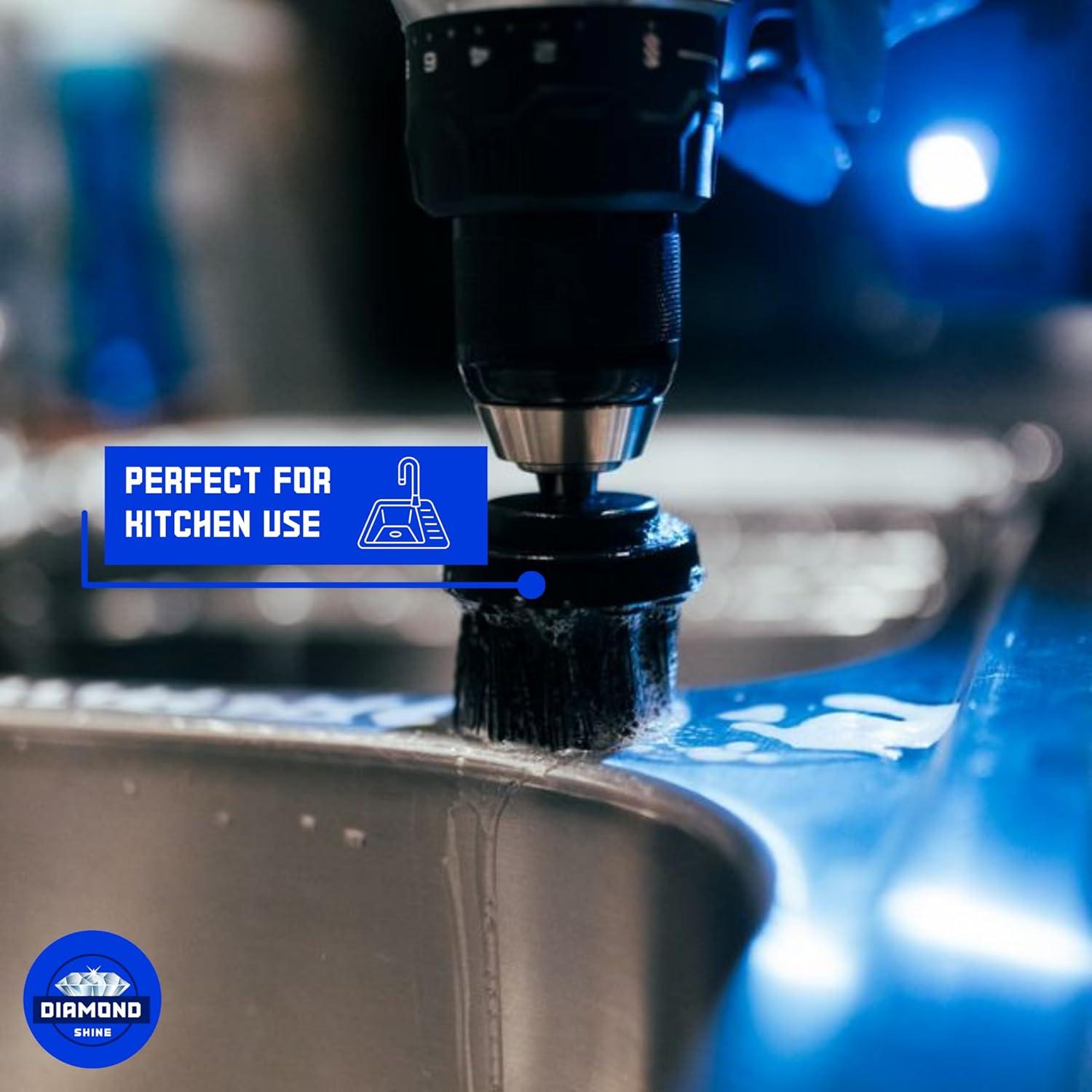 Paquete de 3 cepillos de limpieza Diamond Shine para taladro