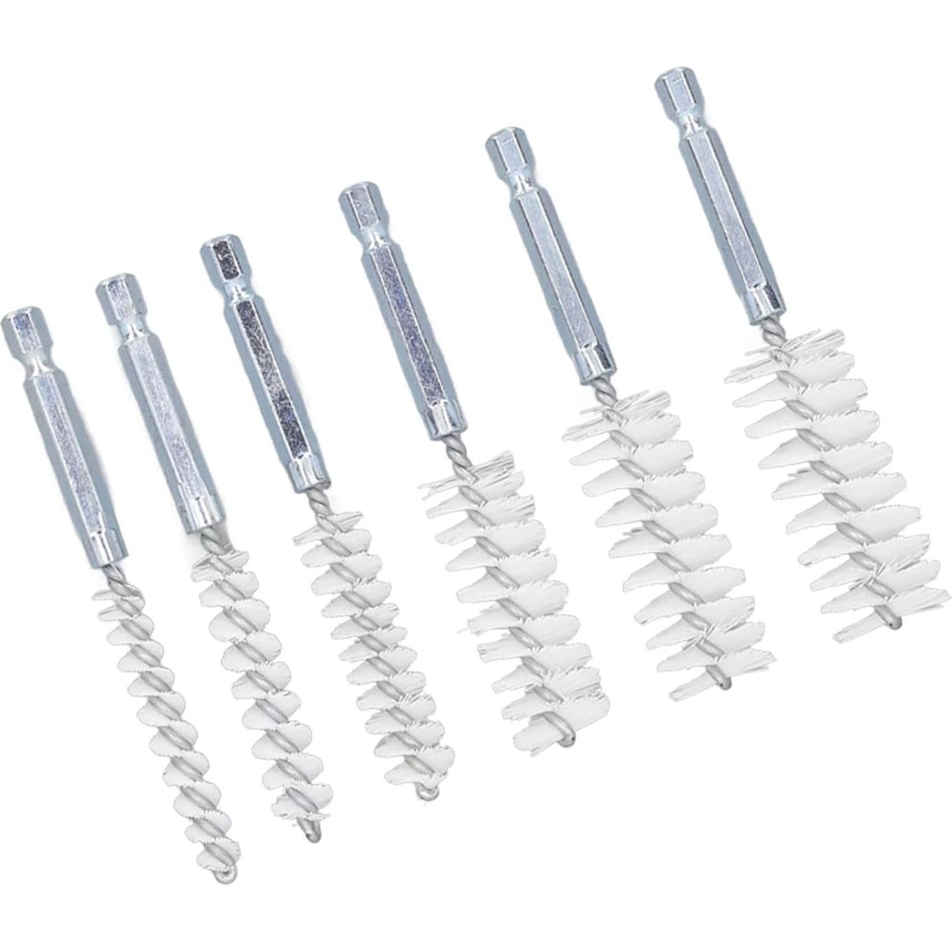 Juego de 6 Cepillos de Limpieza WALFRONT con Vástago Hexagonal