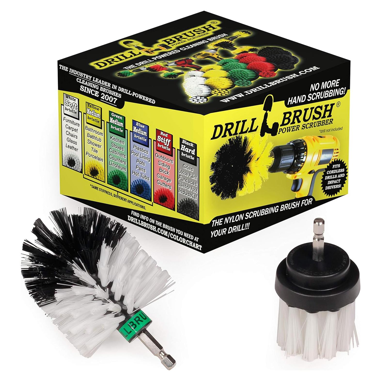 Kit de Limpieza de Autos Drillbrush - Cepillos Detallado 2 Piezas