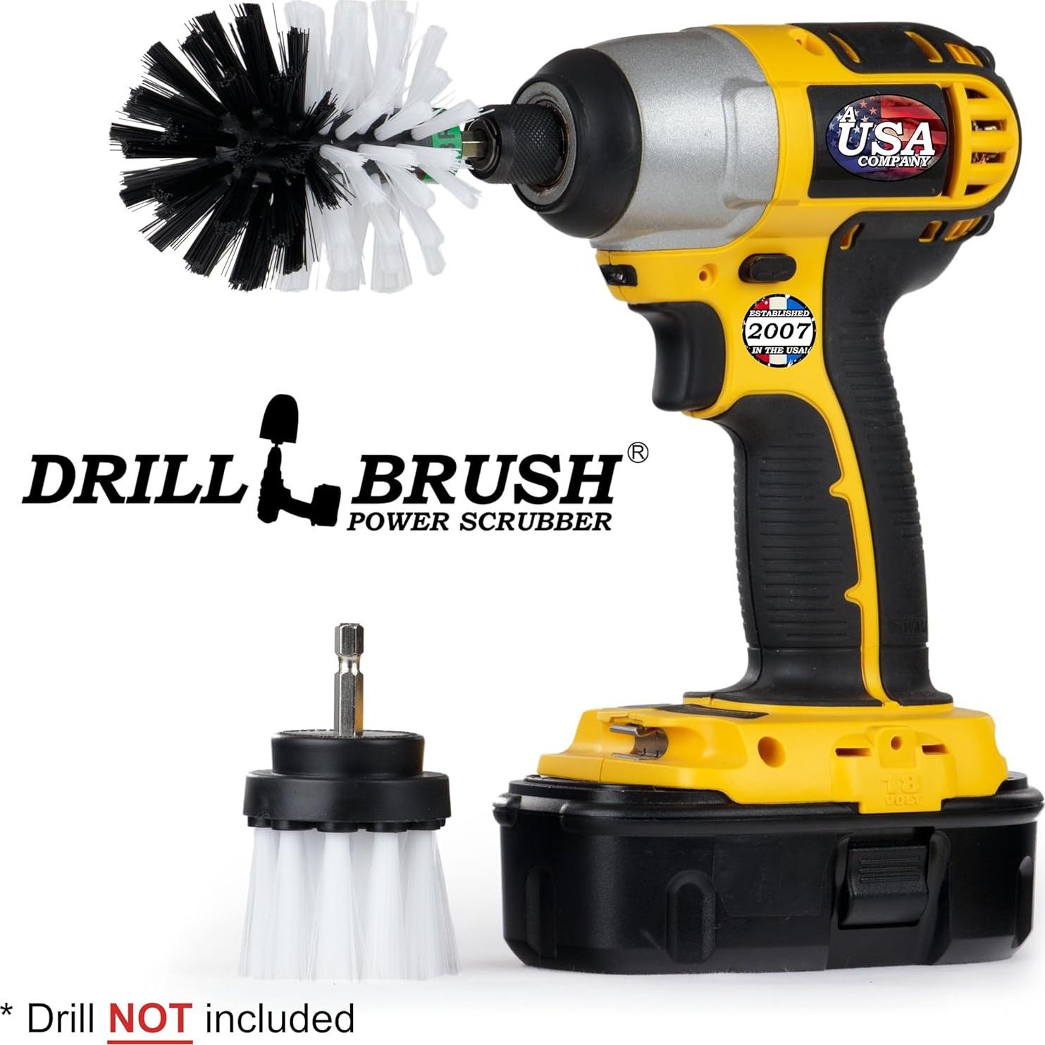 Kit de Limpieza de Autos Drillbrush - Cepillos Detallado 2 Piezas