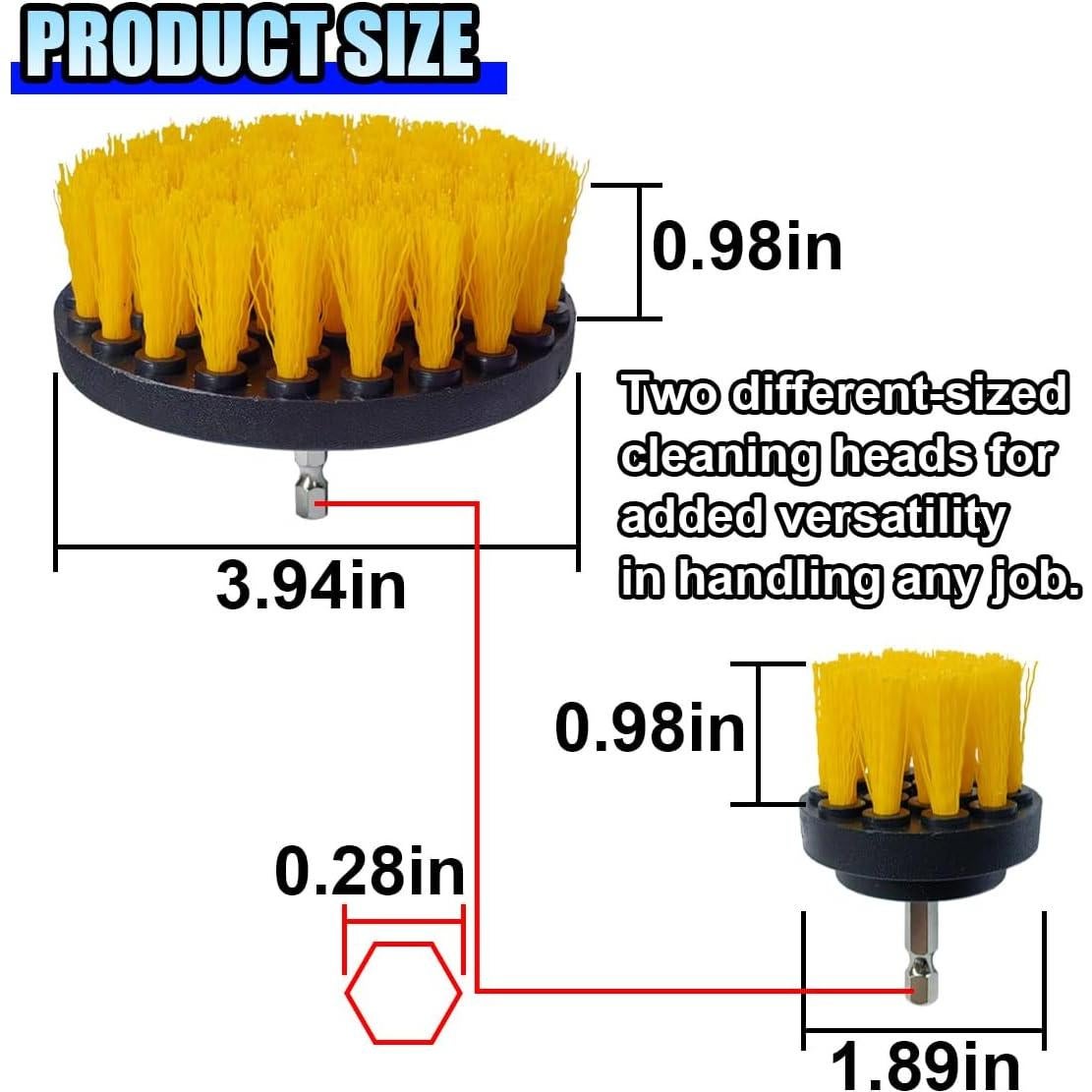 Juego de cepillos de limpieza para taladro ZIMISI 2 piezas