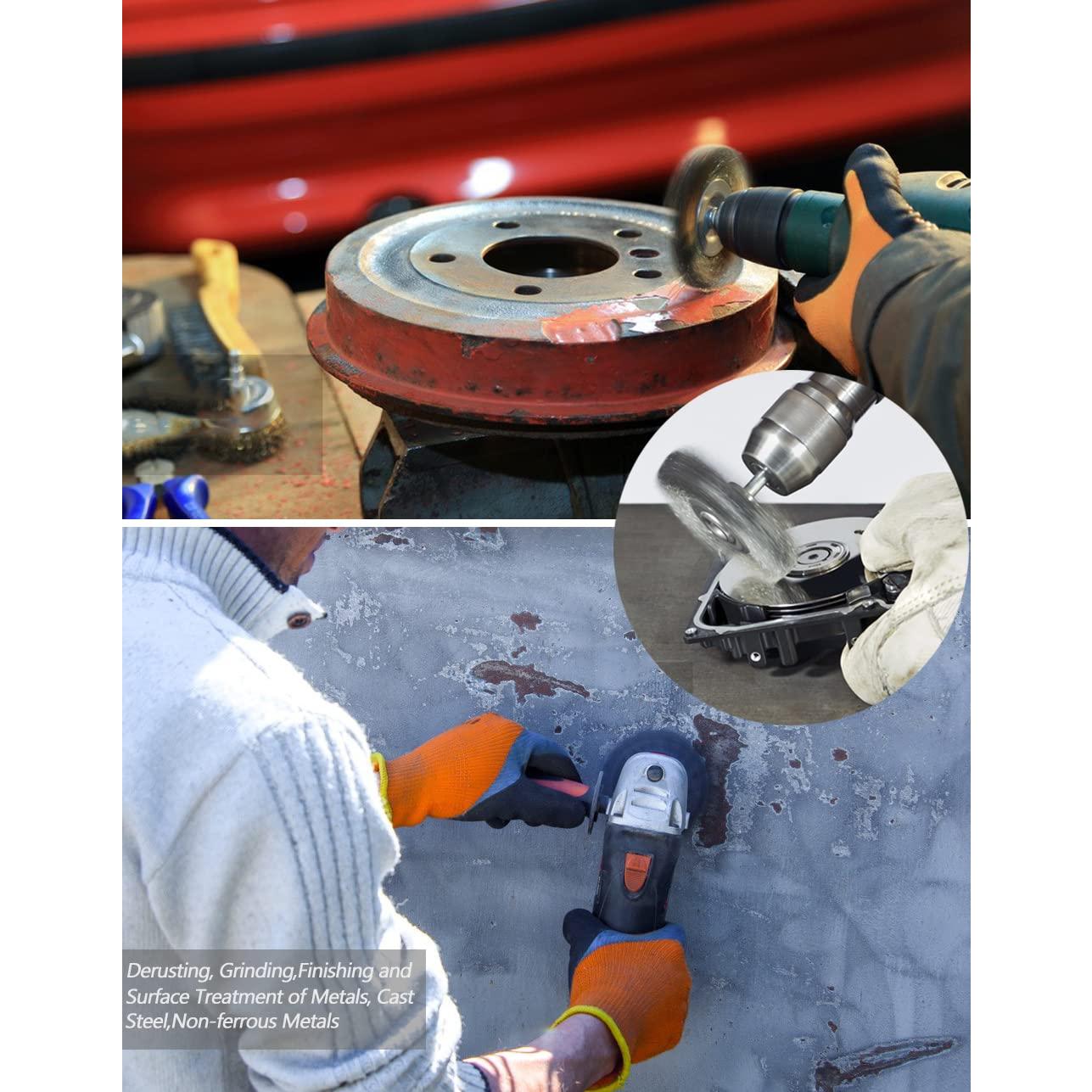 Juego de Cepillos de Copa de Alambre BAILUK 32 Piezas 100-100 mm