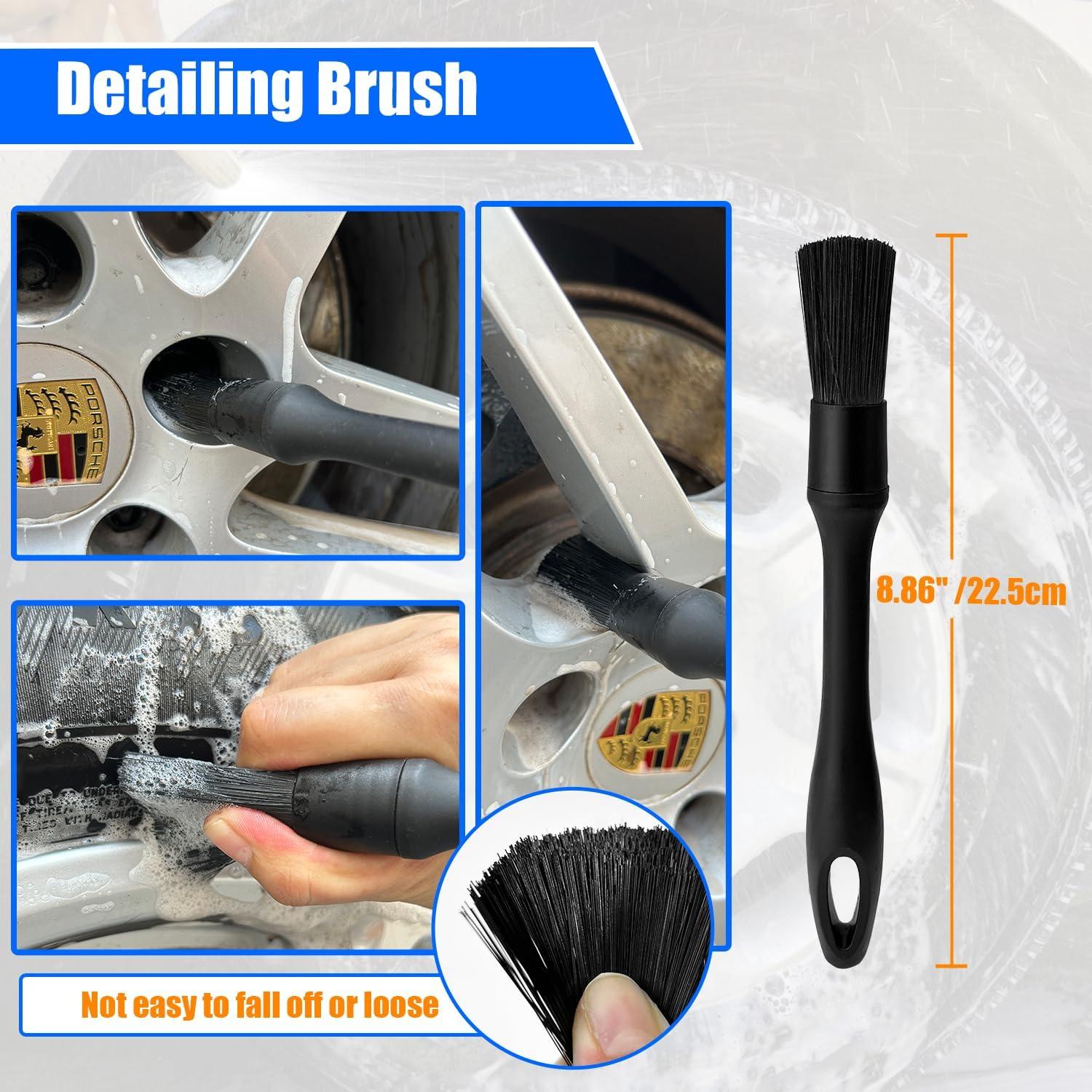 Kit de Cepillos de Limpieza para Ruedas HOLANHING 3 Pk