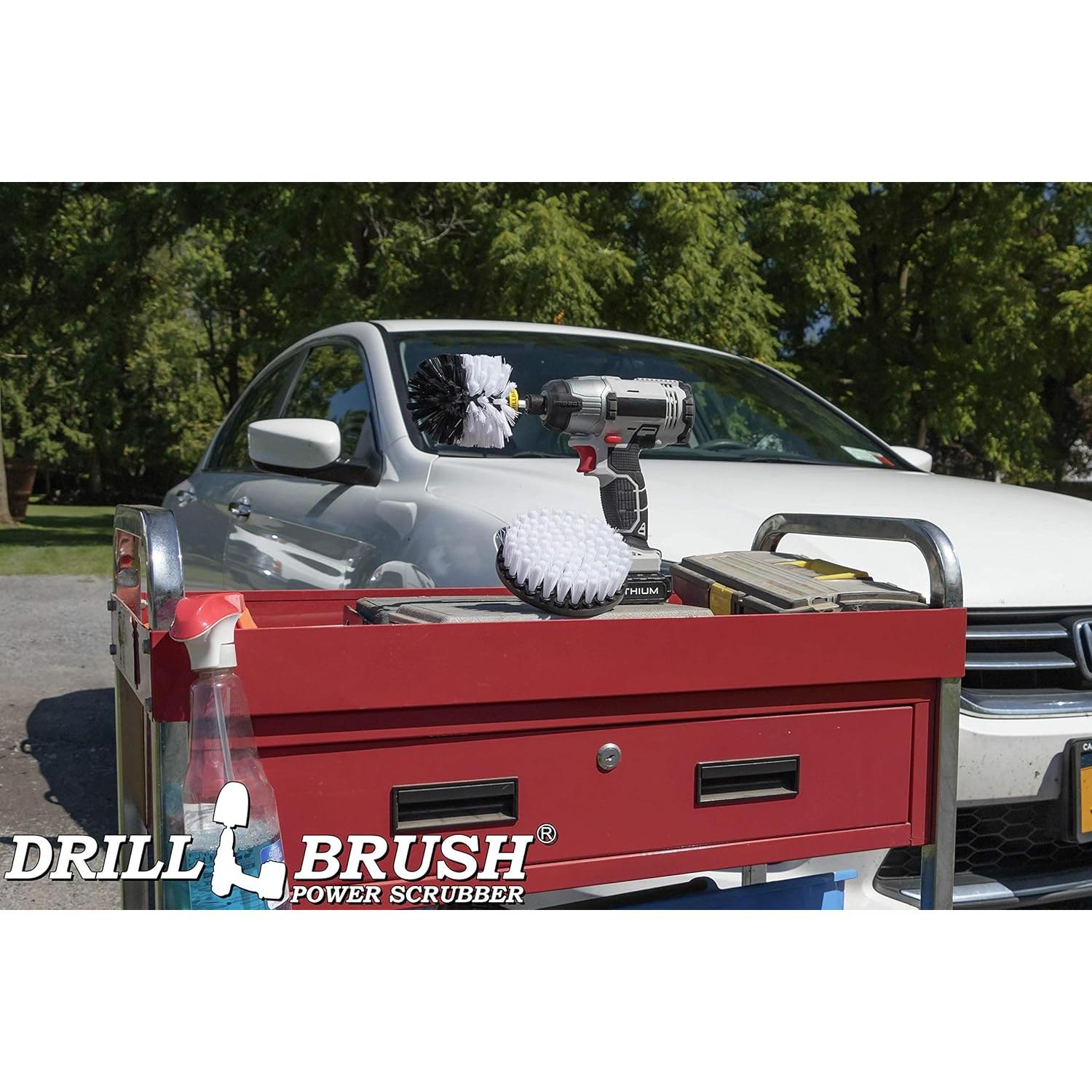 Kit de Cepillos de Limpieza para Autos Drillbrush - 2 Piezas